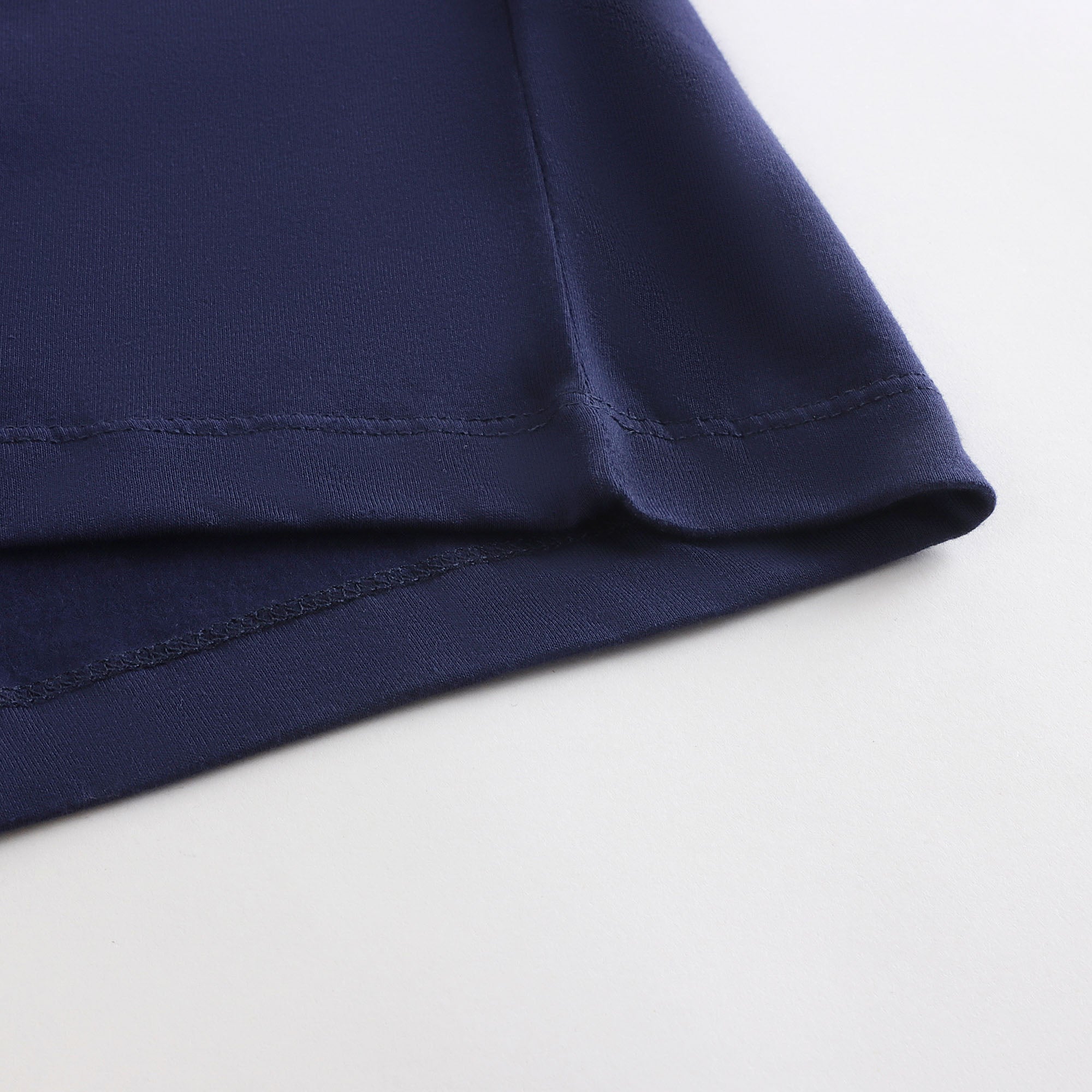 Boys & Girls Navy Printed Cotton T-Shirt