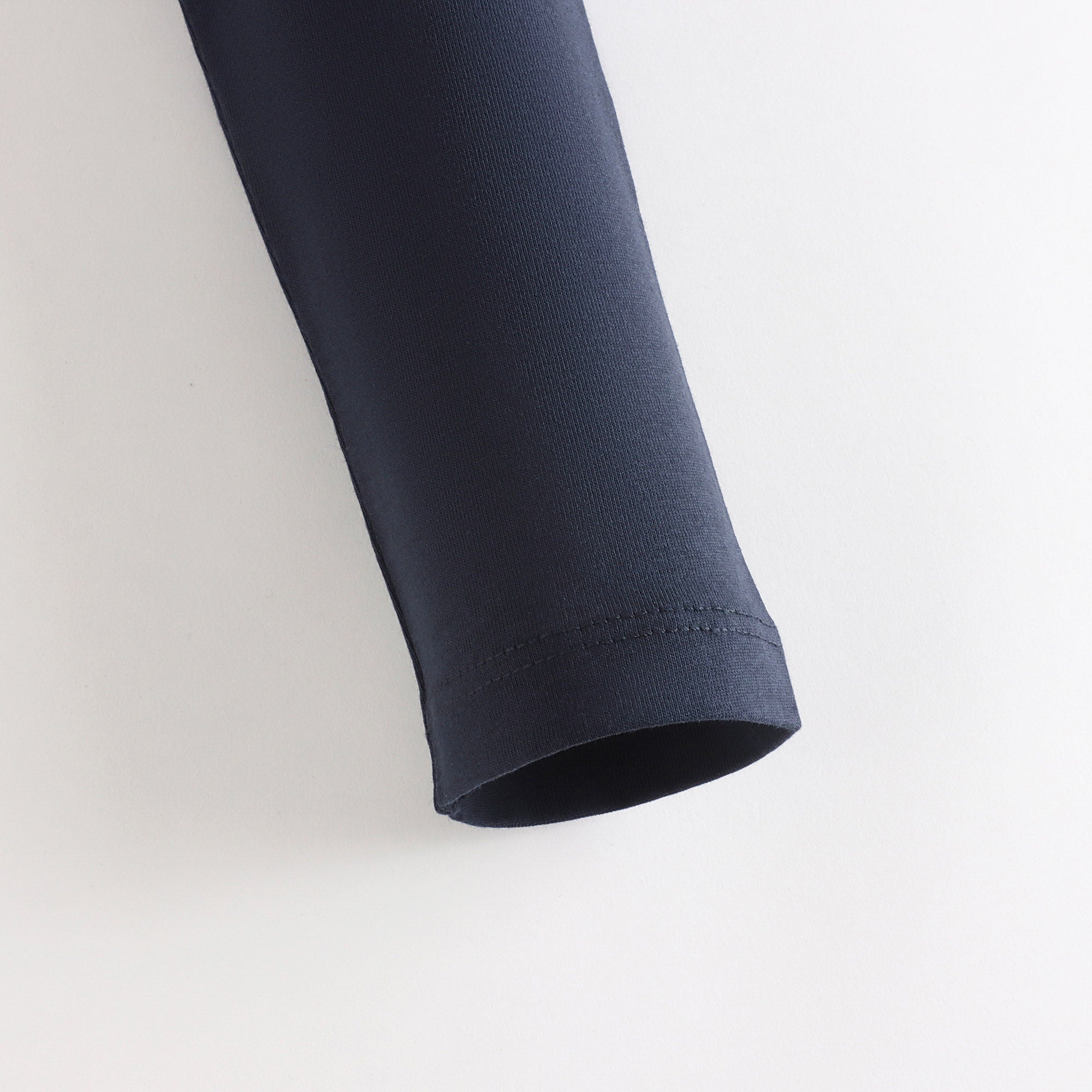 Girls Navy Cherry Printed Cotton T-Shirt