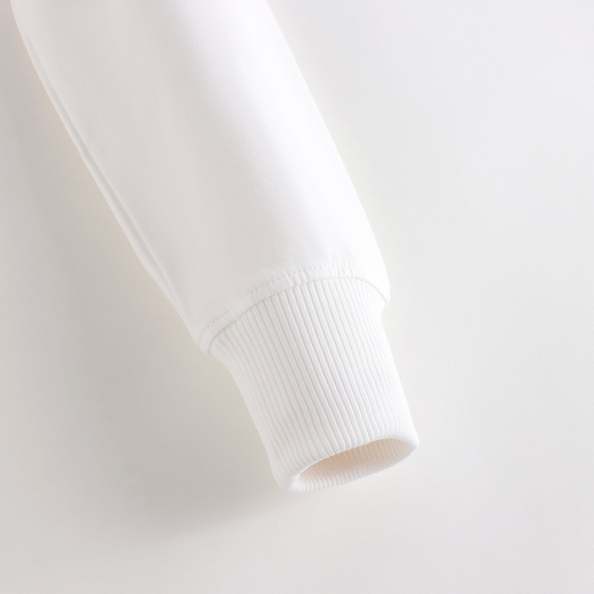 Girls White Bear Printed Cotton Sweatshirt