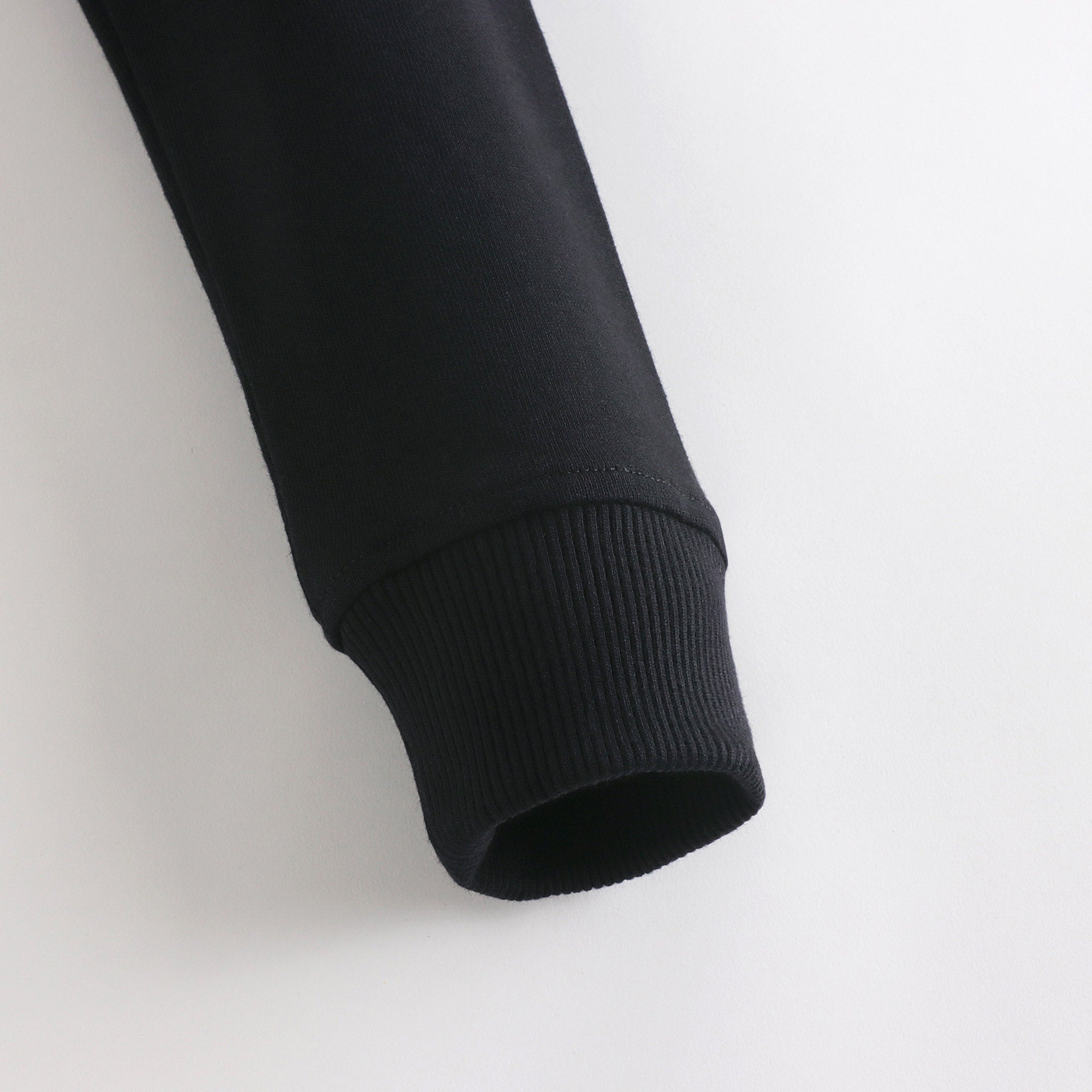 Boys & Girls Black Logo Cotton Sweatshirt