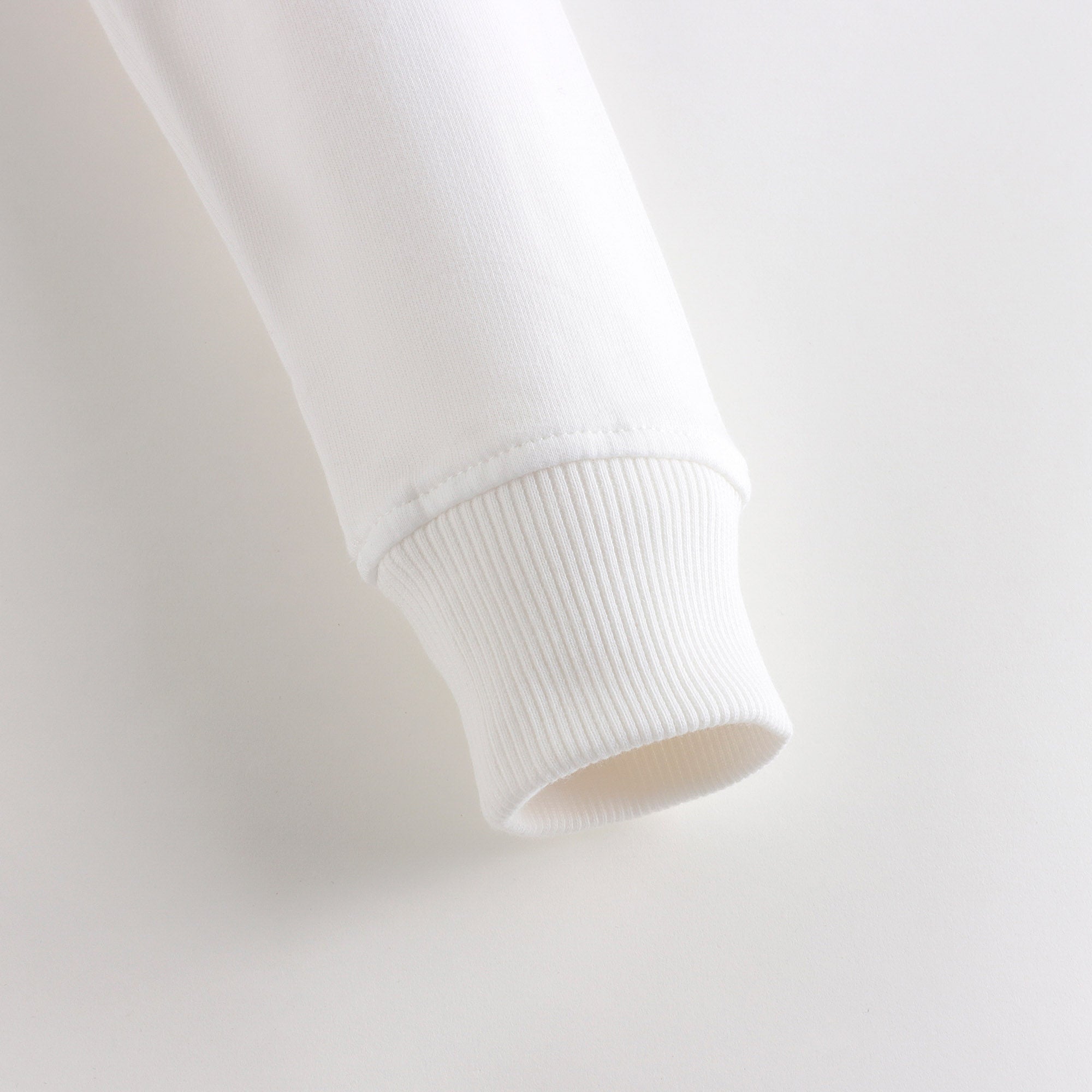 Boys & Girls White Bear Patch Cotton Sweatshirt