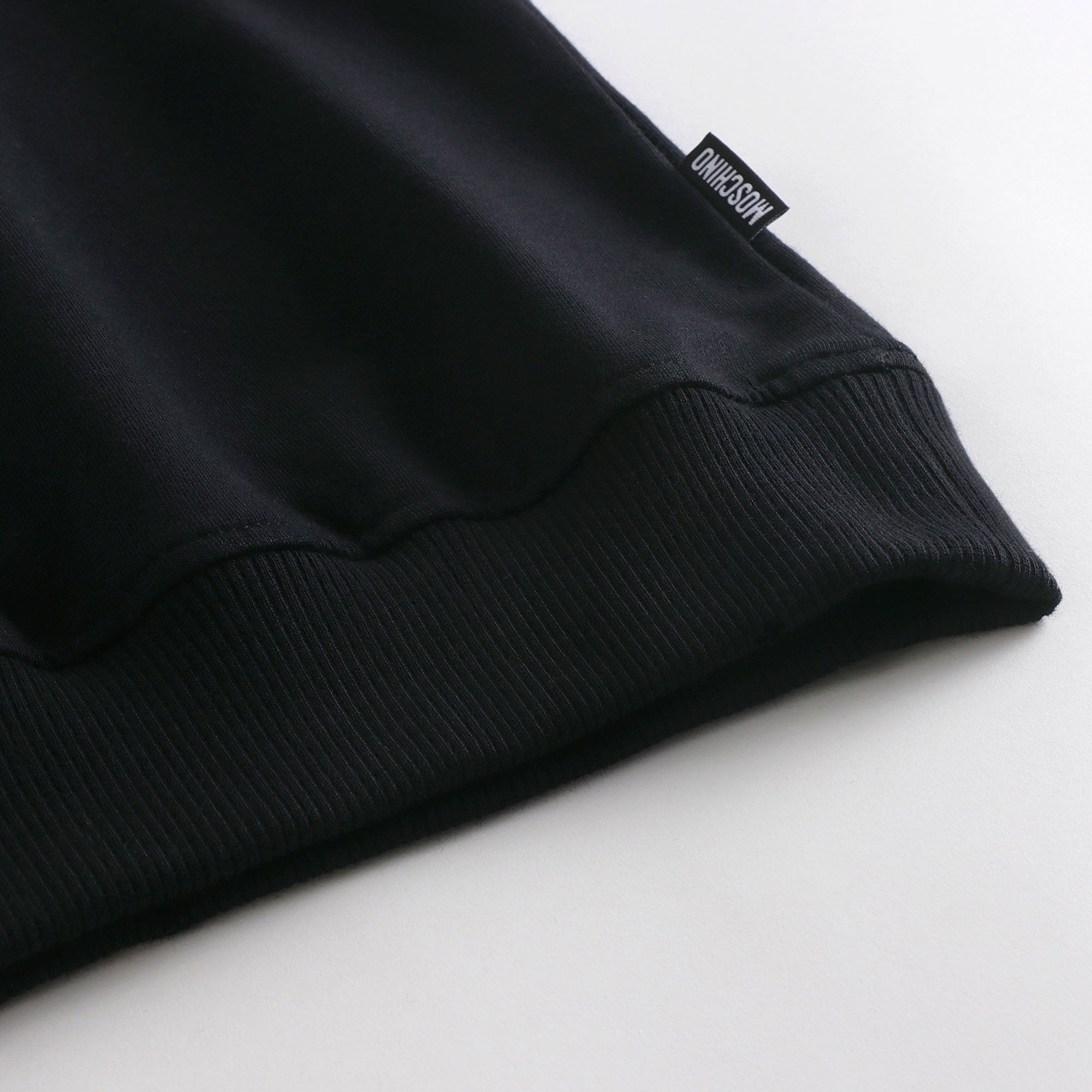 Boys & Girls Black Bear Patch Cotton Sweatshirt