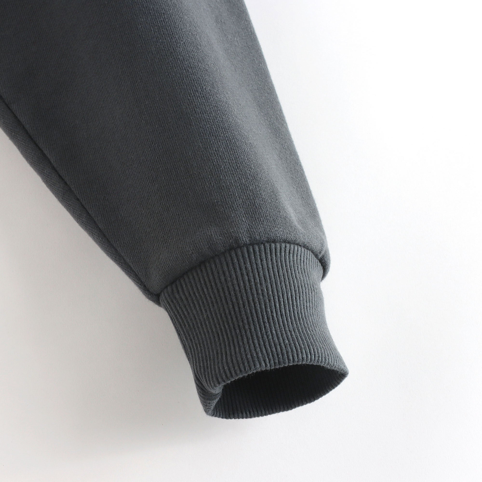 Women Dark Gray Embroidered Logo Cotton Sweatshirt