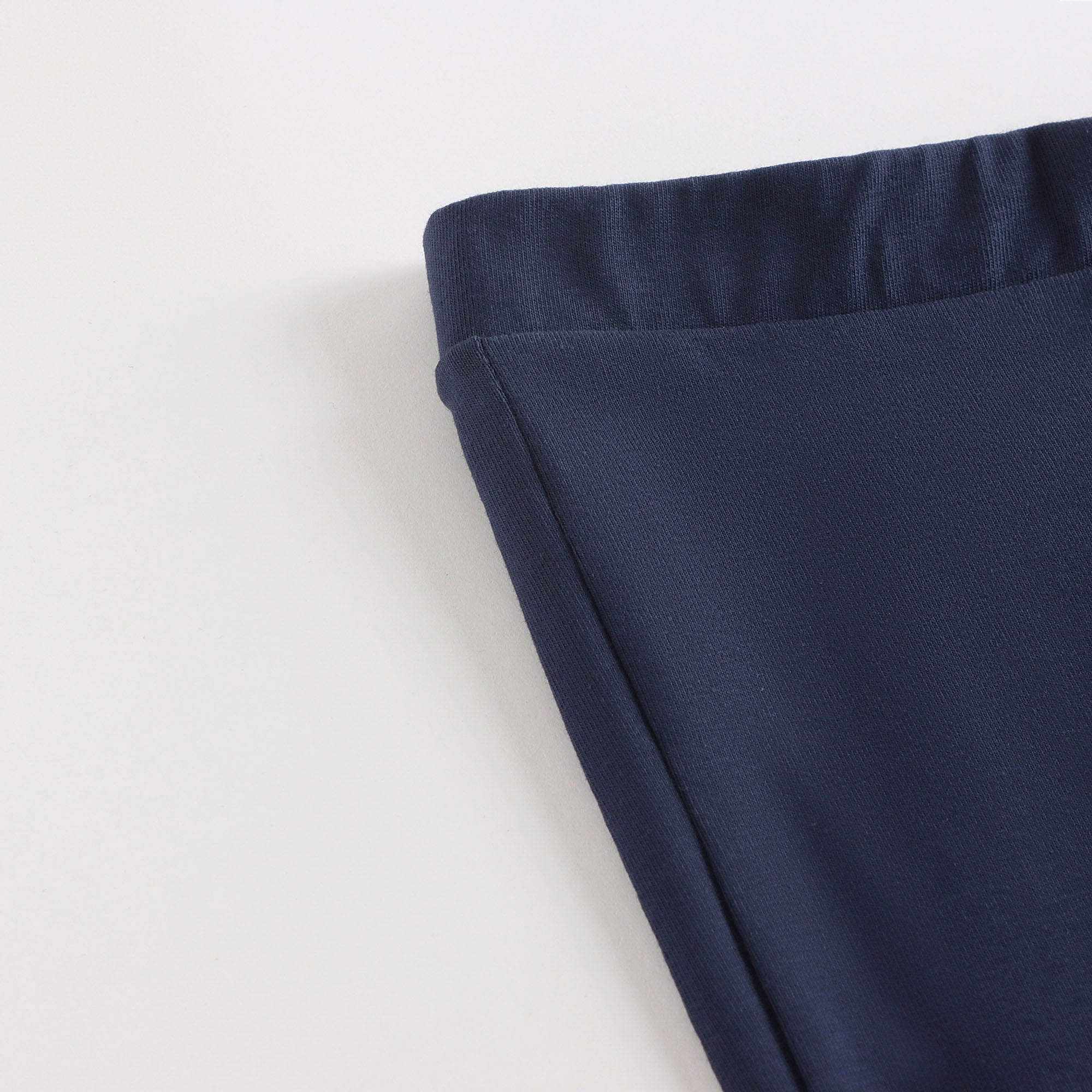 Girls Navy Logo Cotton Flares Trousers