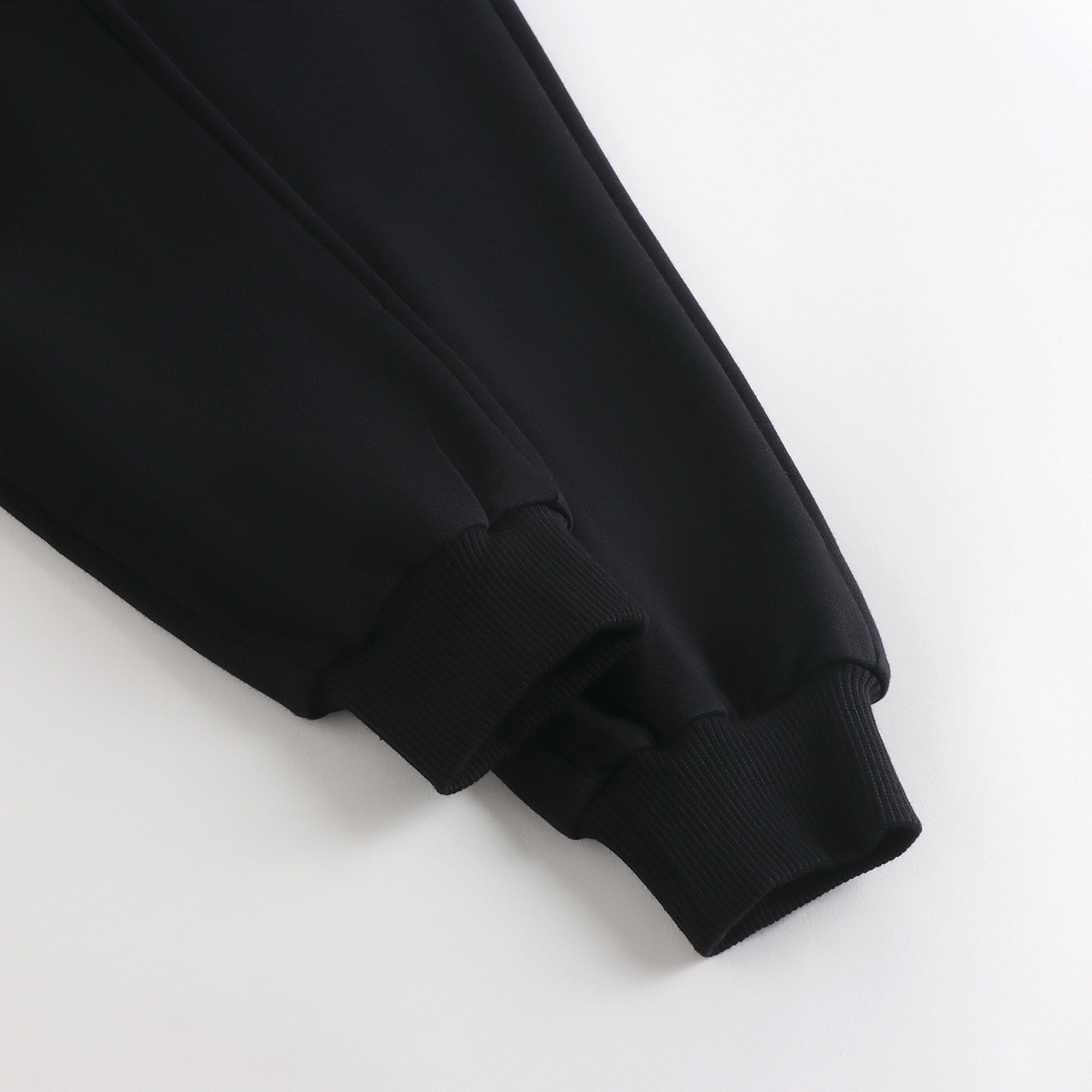 Boys & Girls Black Bear Printed Cotton Trousers