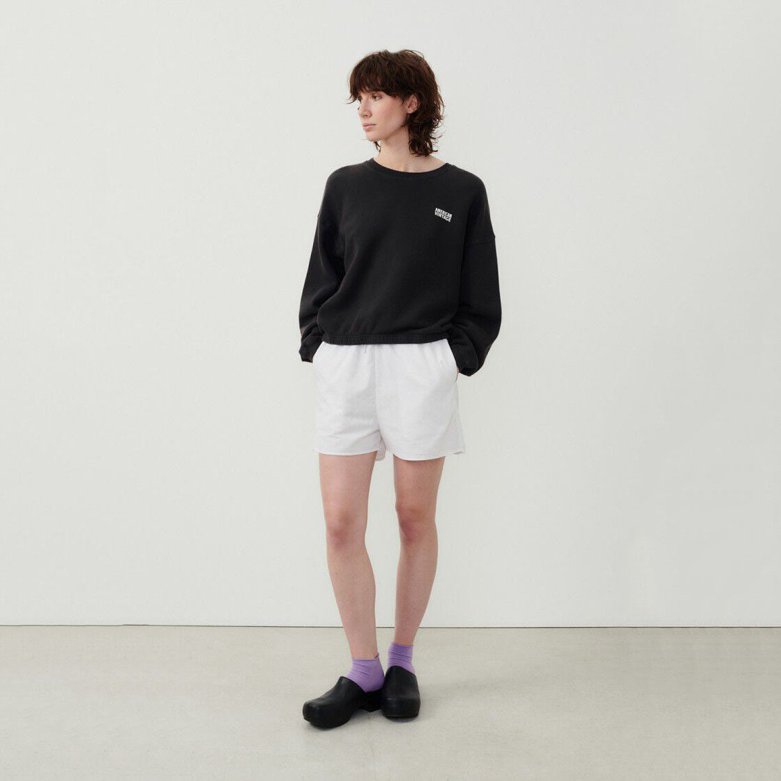 Women Dark Grey Cotton Sweatshirt