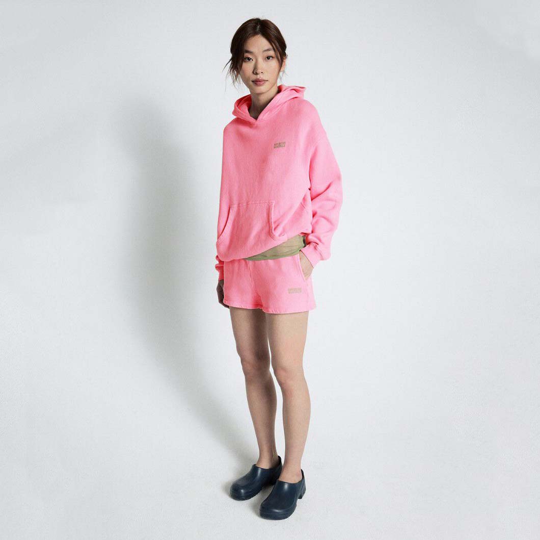 Women Pink Cotton Shorts