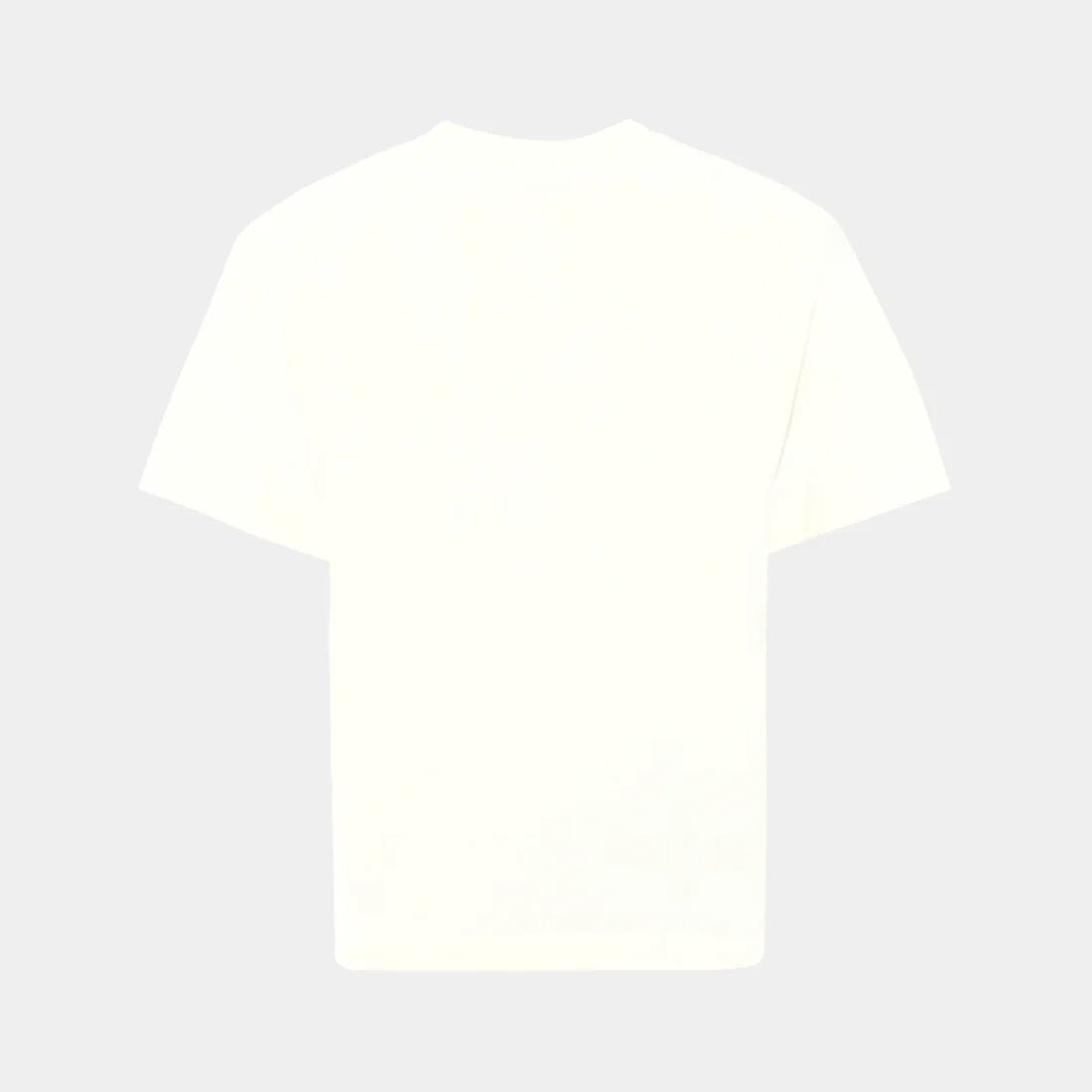Boys & Girls White Printed Cotton T-Shirt