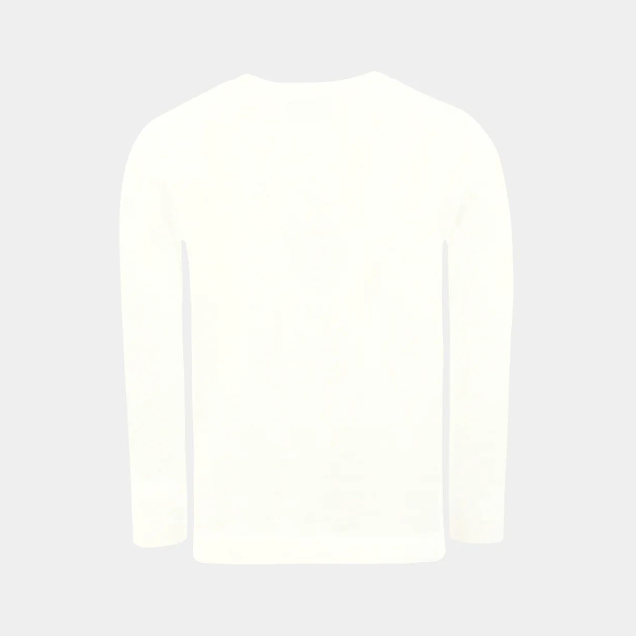 Boys & Girls White Bear Printed Cotton T-Shirt