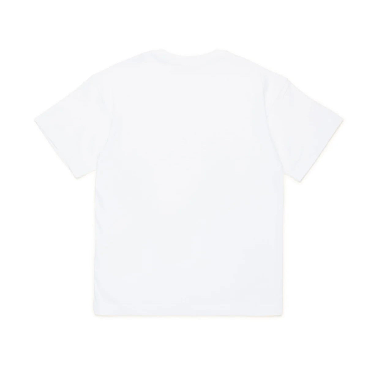 Boys & Girls White Cotton T-Shirt