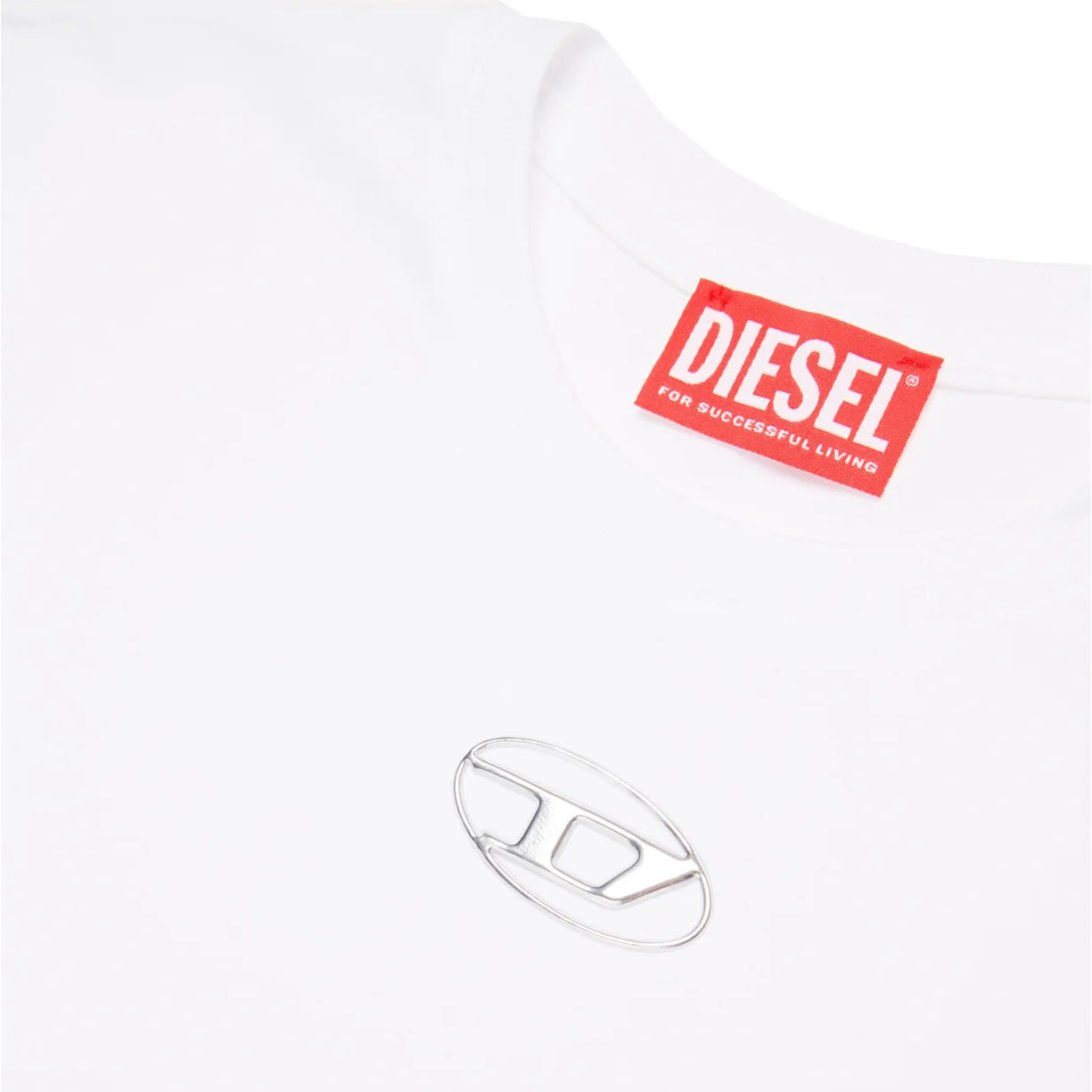 Boys & Girls White Cotton T-Shirt