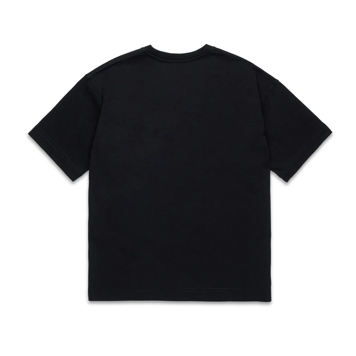 Boys & Girls Black Cotton T-Shirt