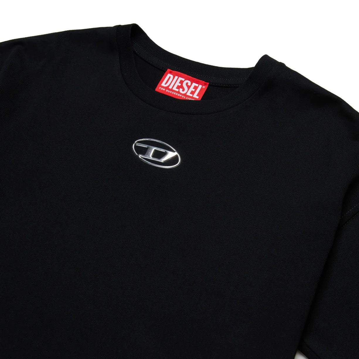 Boys & Girls Black Cotton T-Shirt