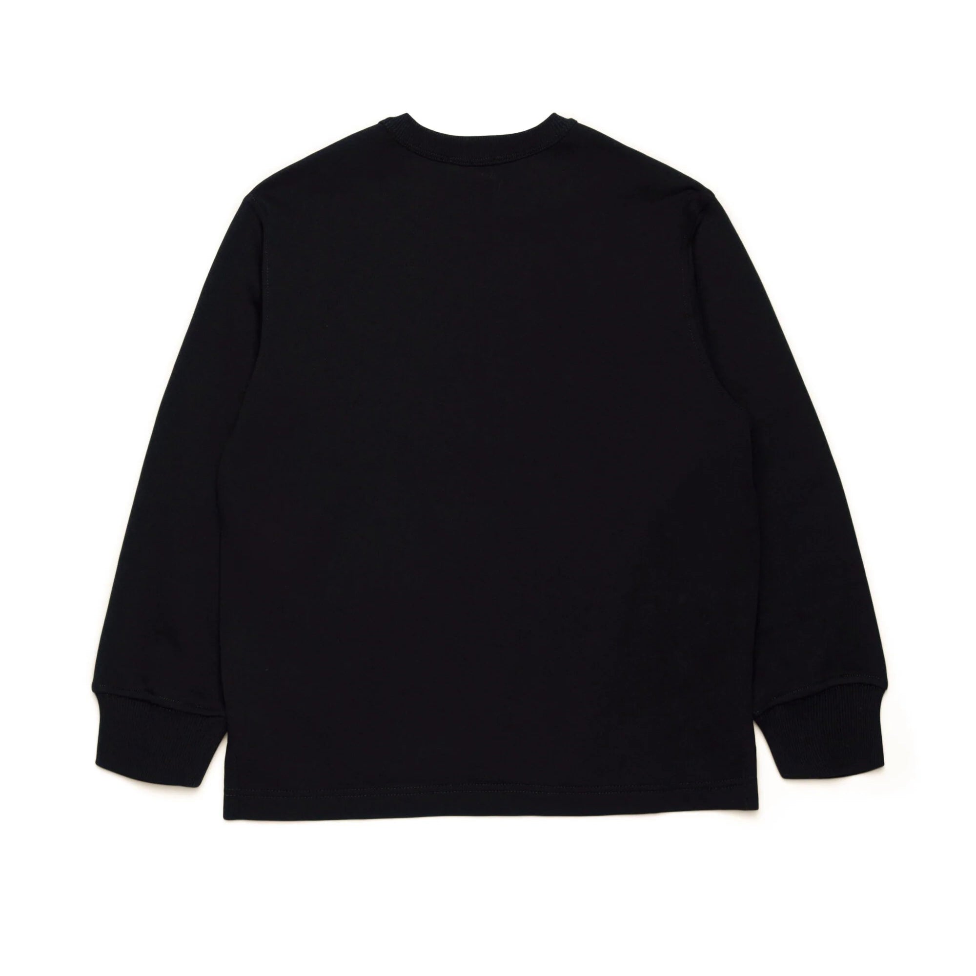 Boys Black Cotton Logo Sweatshirt