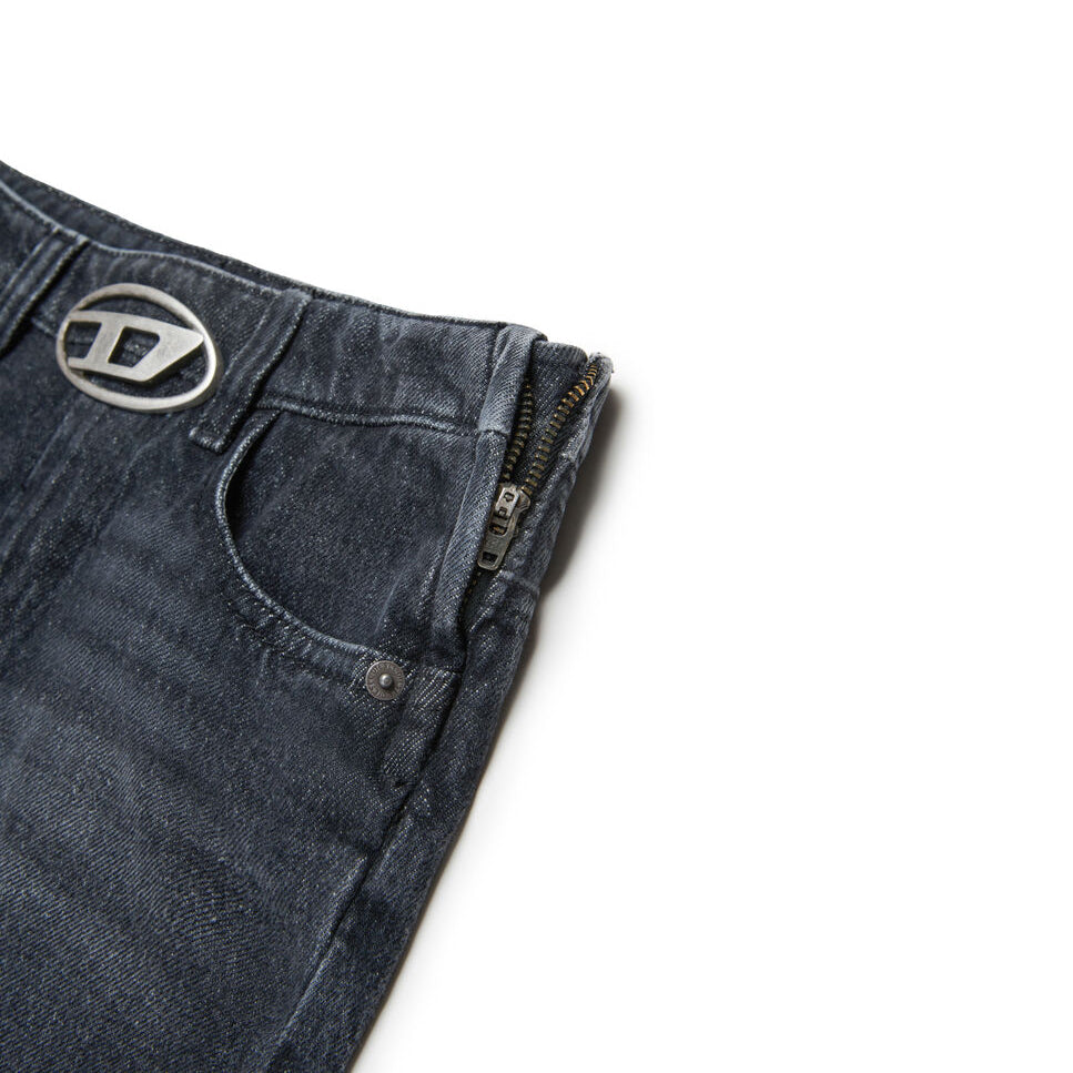 Girls Black Denim Skirt