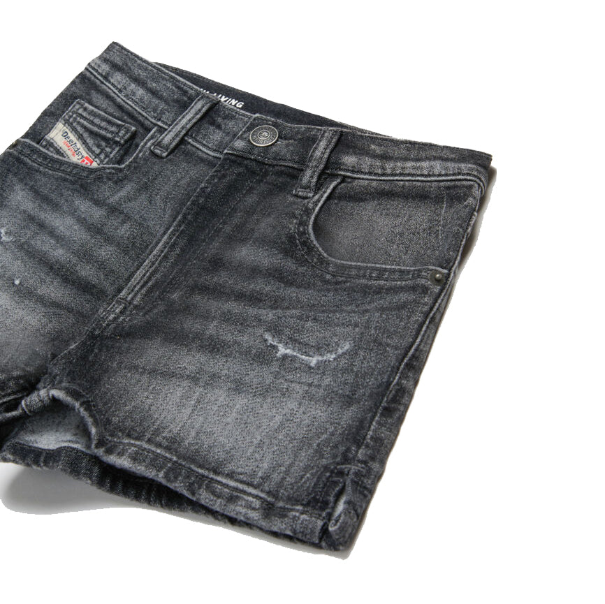 Girls Denim Black Shorts