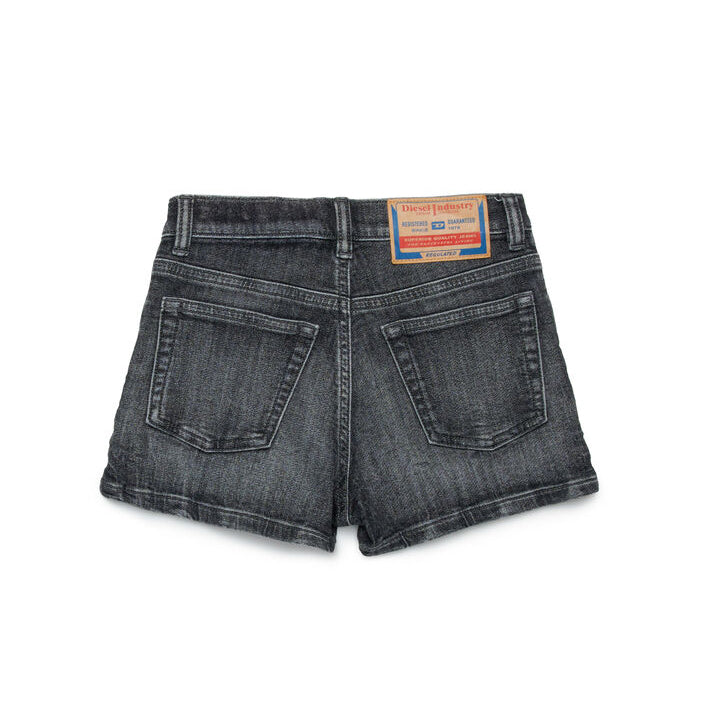 Girls Denim Black Shorts