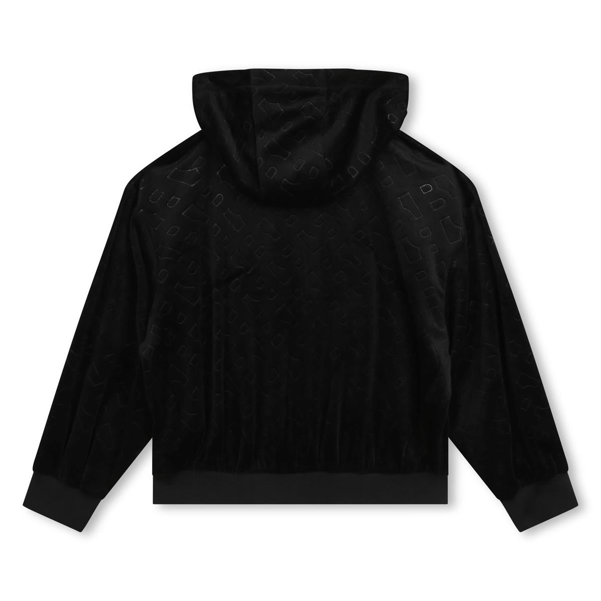 Girls Black Zip-Up Jacket
