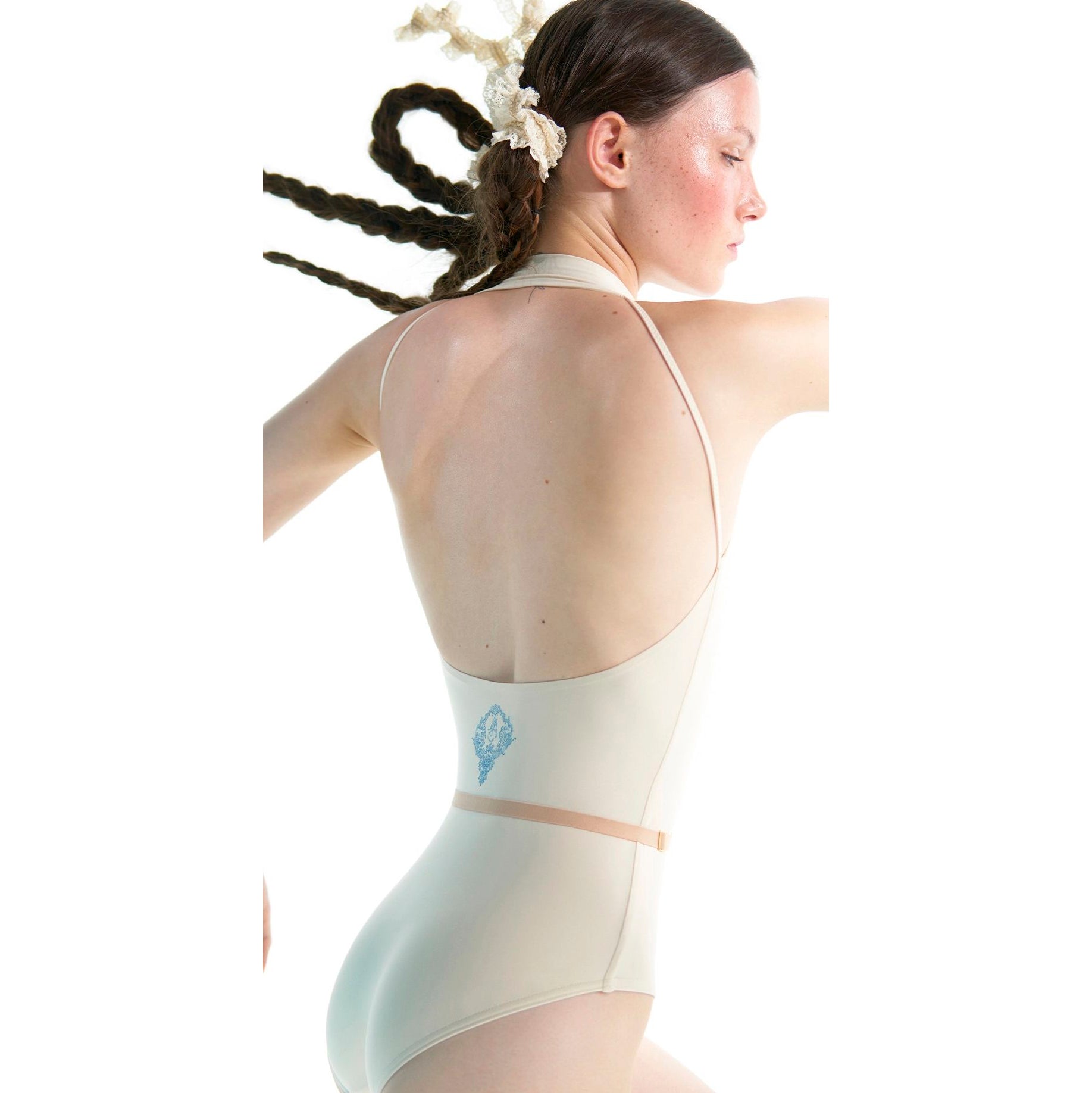 Girls White'JUNIOR ALPINE FAUNA'Choker Ballet Onesies(J201LE20VL/daino)