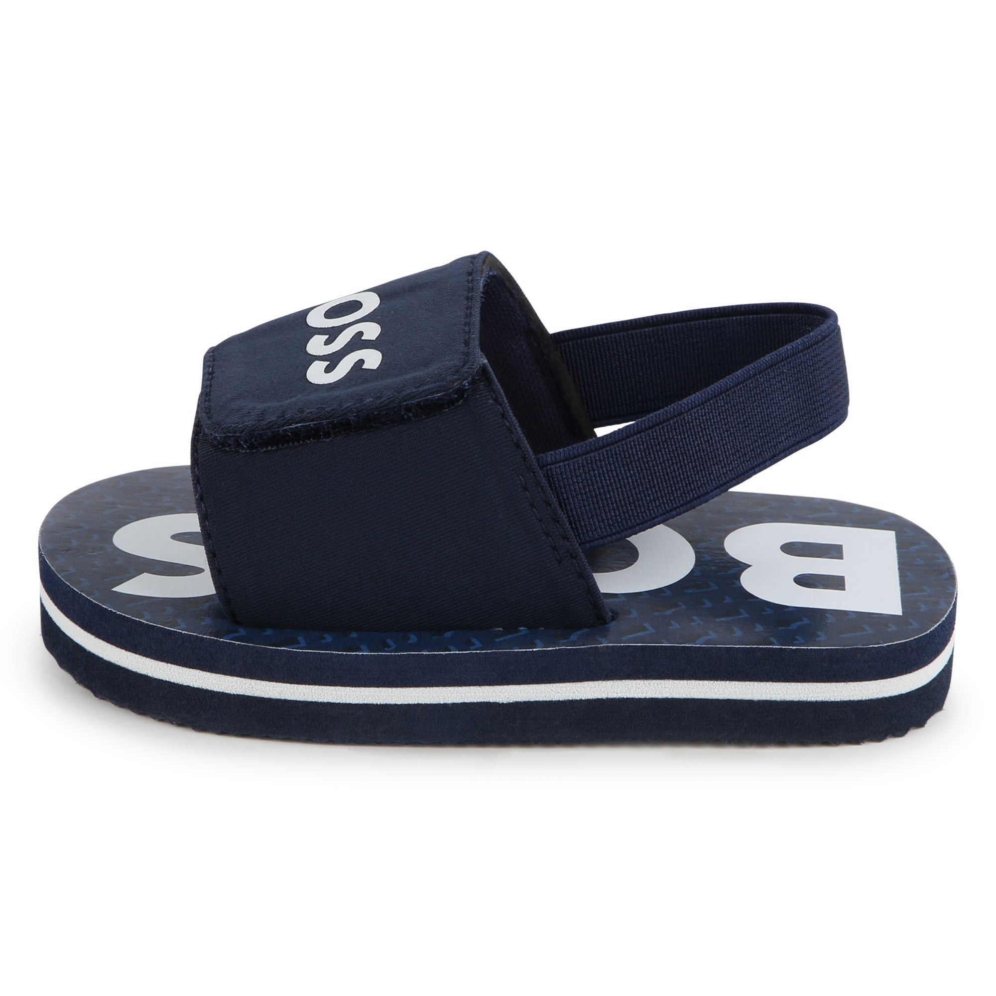 Baby Boys Blue Logo Sandals