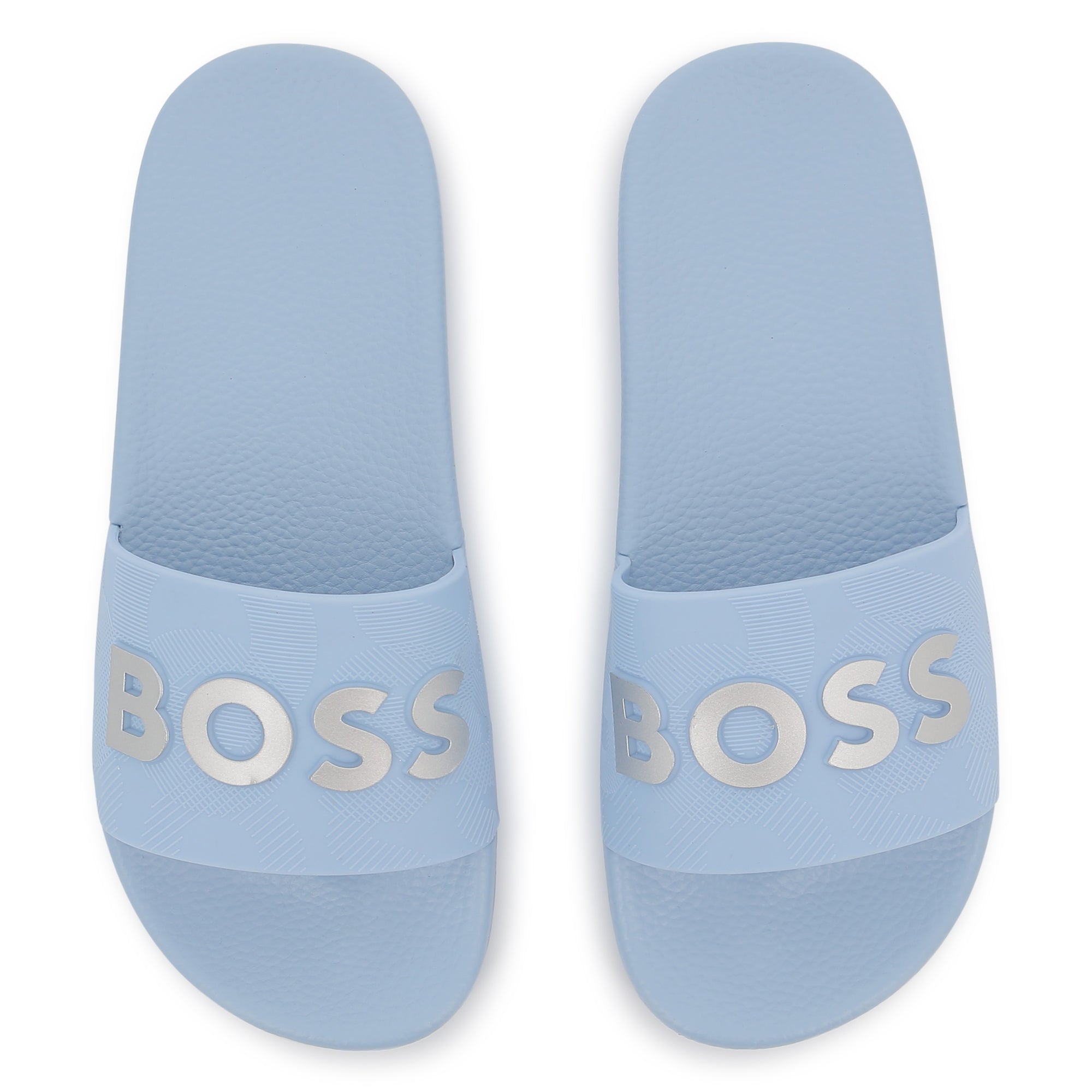 Boys & Girls Blue Logo Rubber Slippers