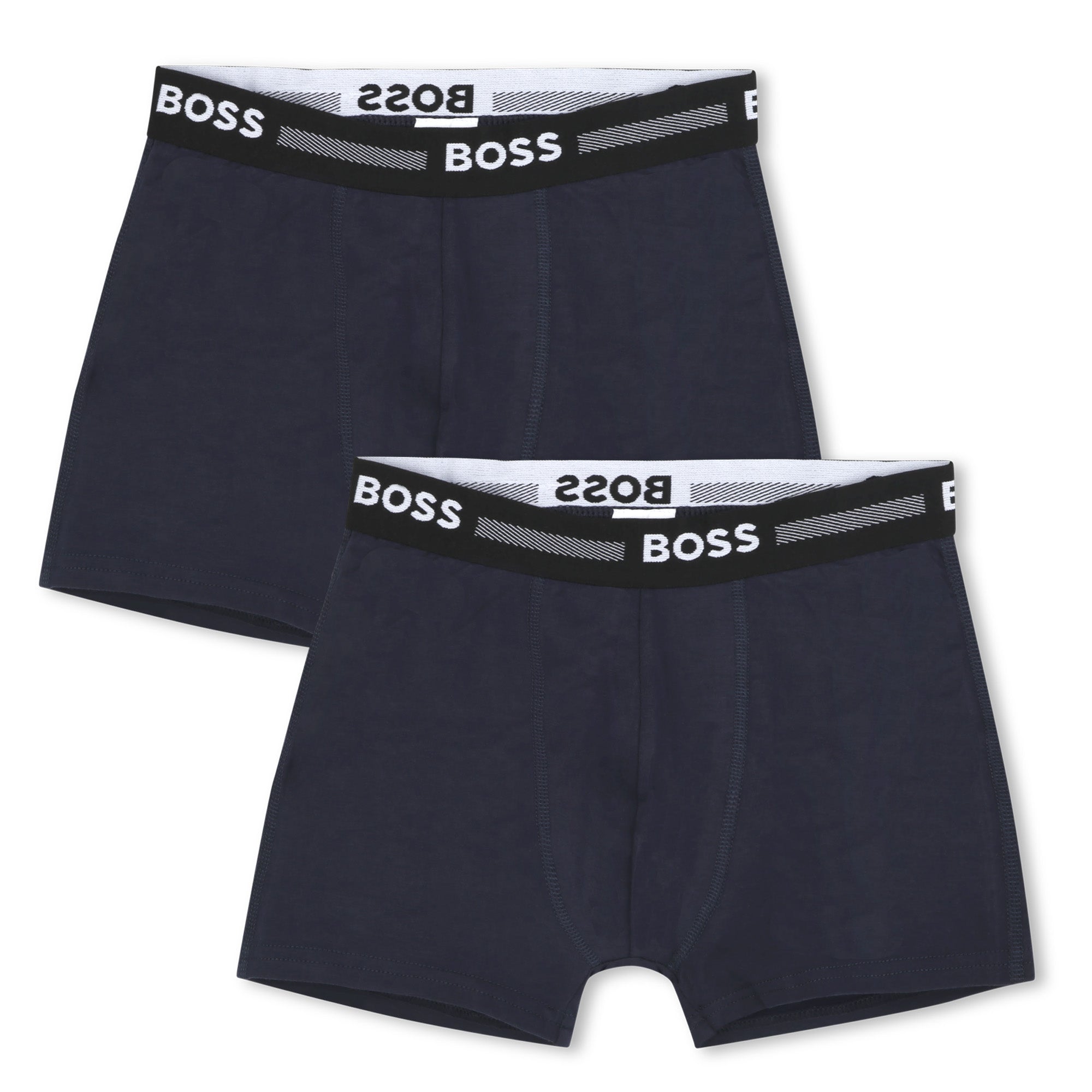 Boys Navy Cotton Underwear Set(2 Pack)