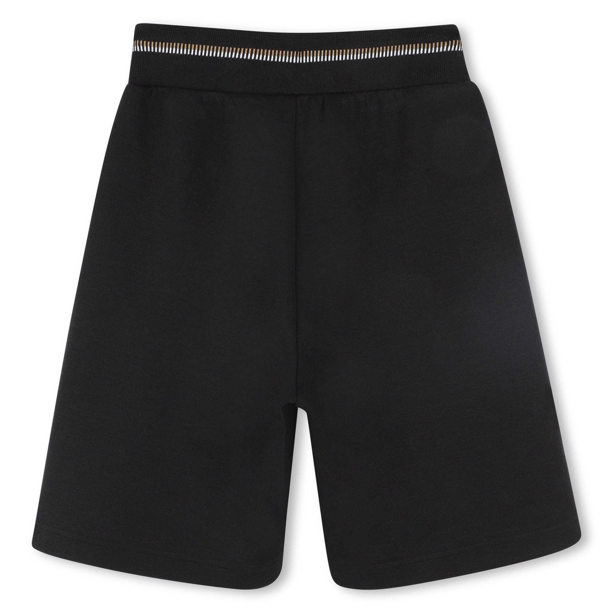 Boys Black Cotton Shorts