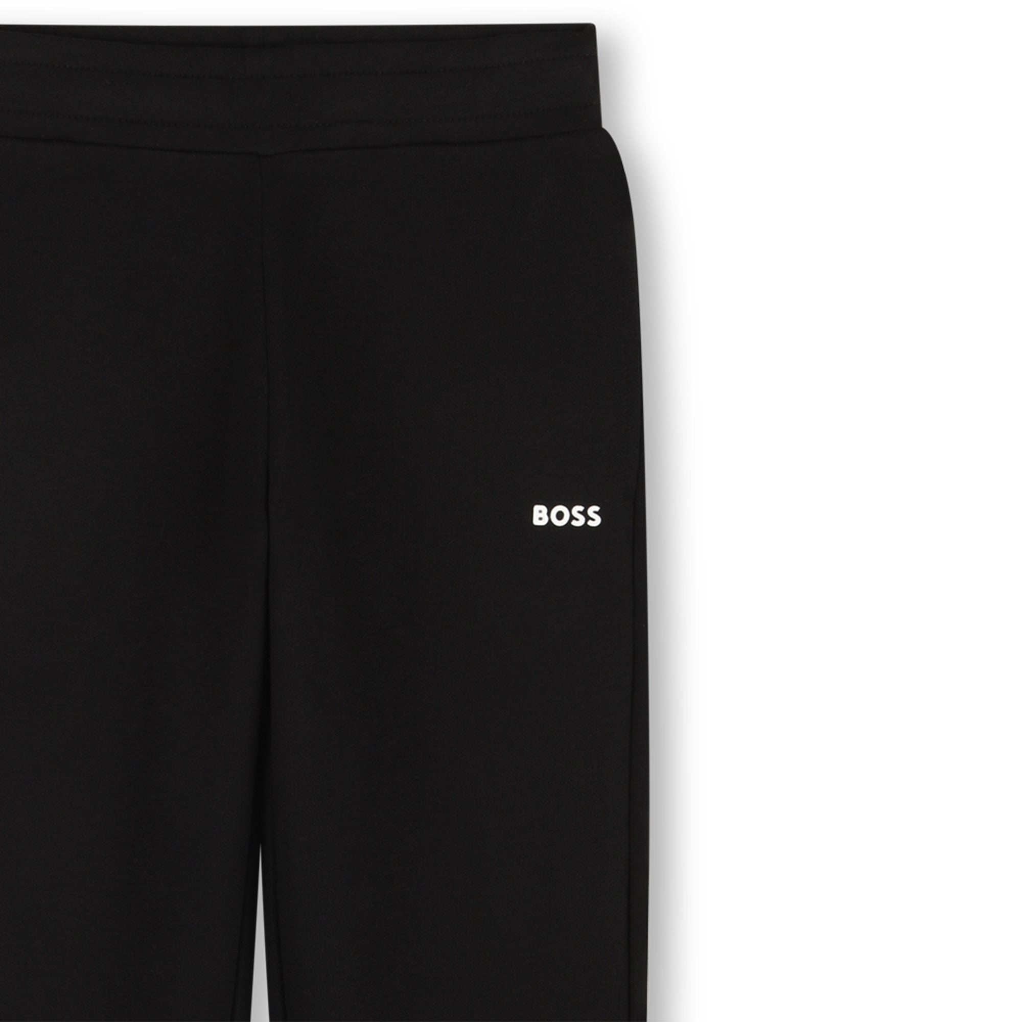 Boys Black Cotton Trousers