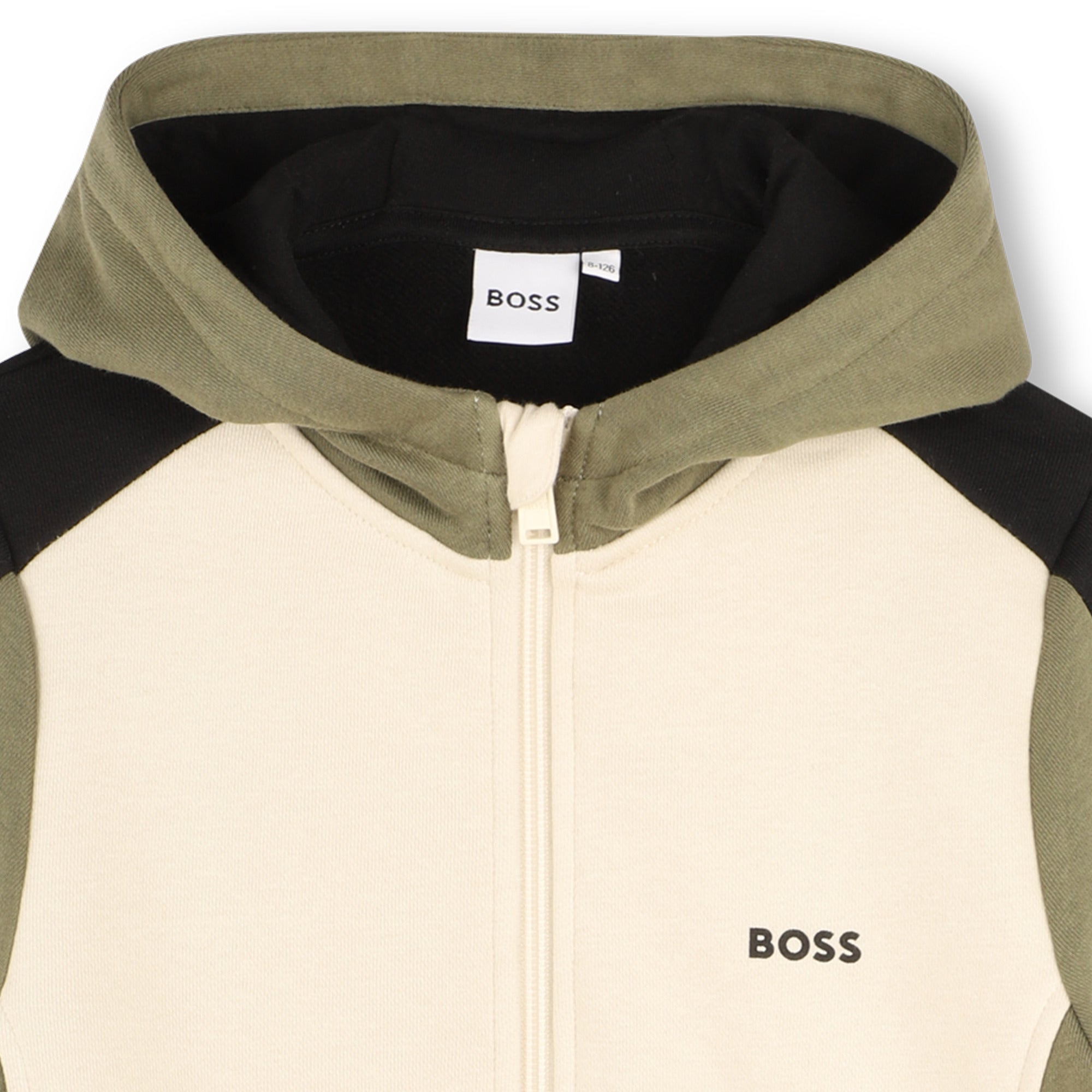 Boys Vanille Cotton Zip-Up Top