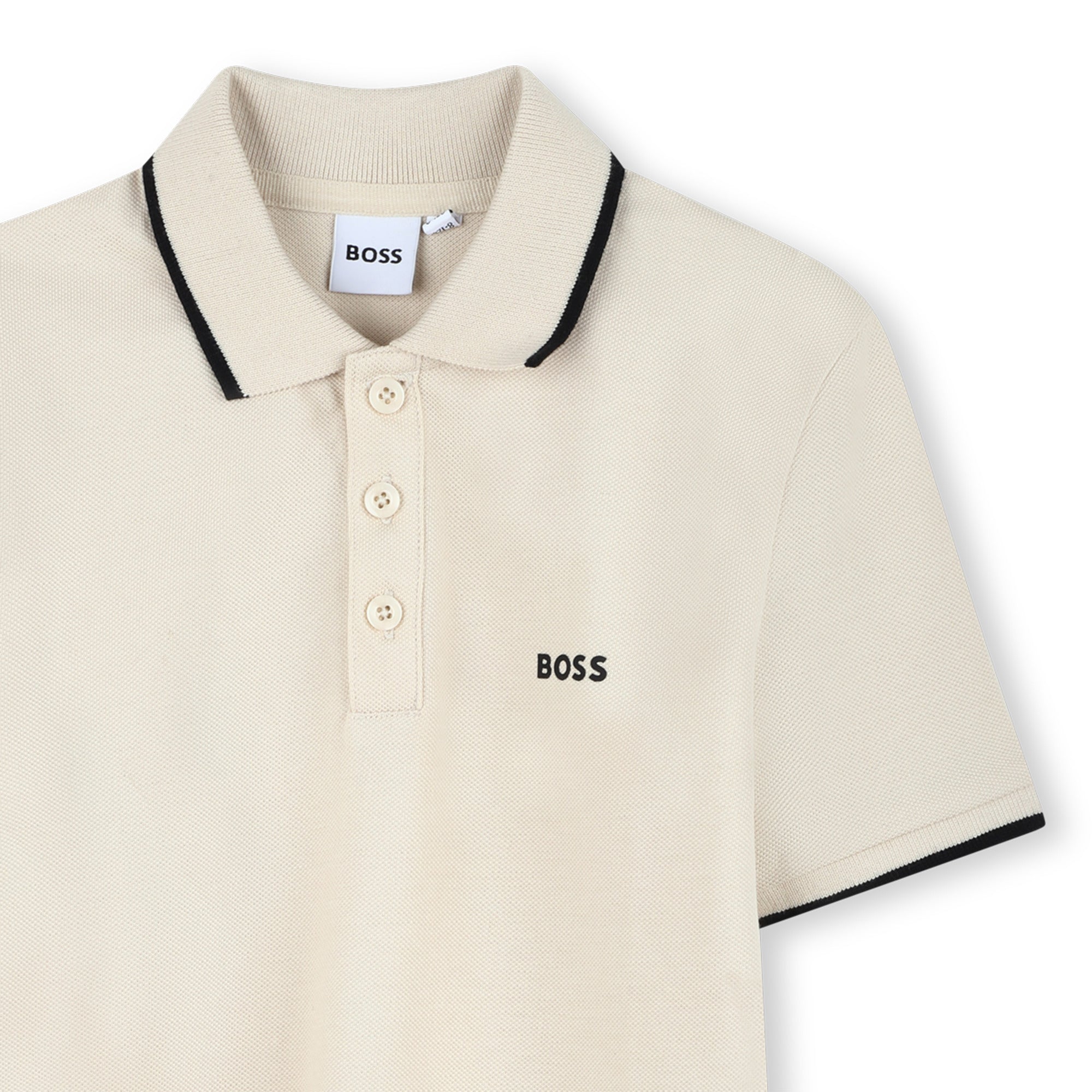 Boys Vanille Logo Cotton Polo Shirt