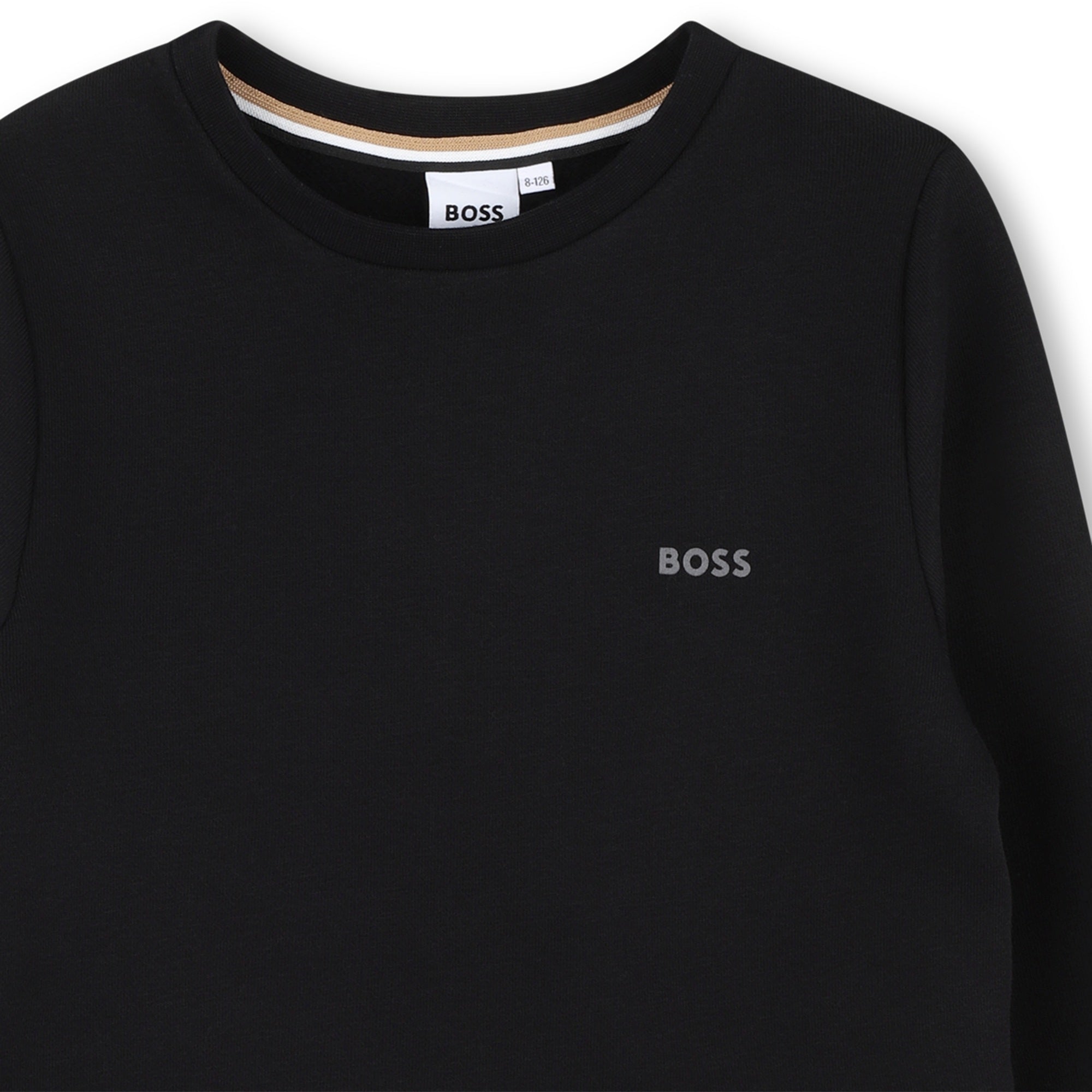 Boys Black Cotton Sweatshirt