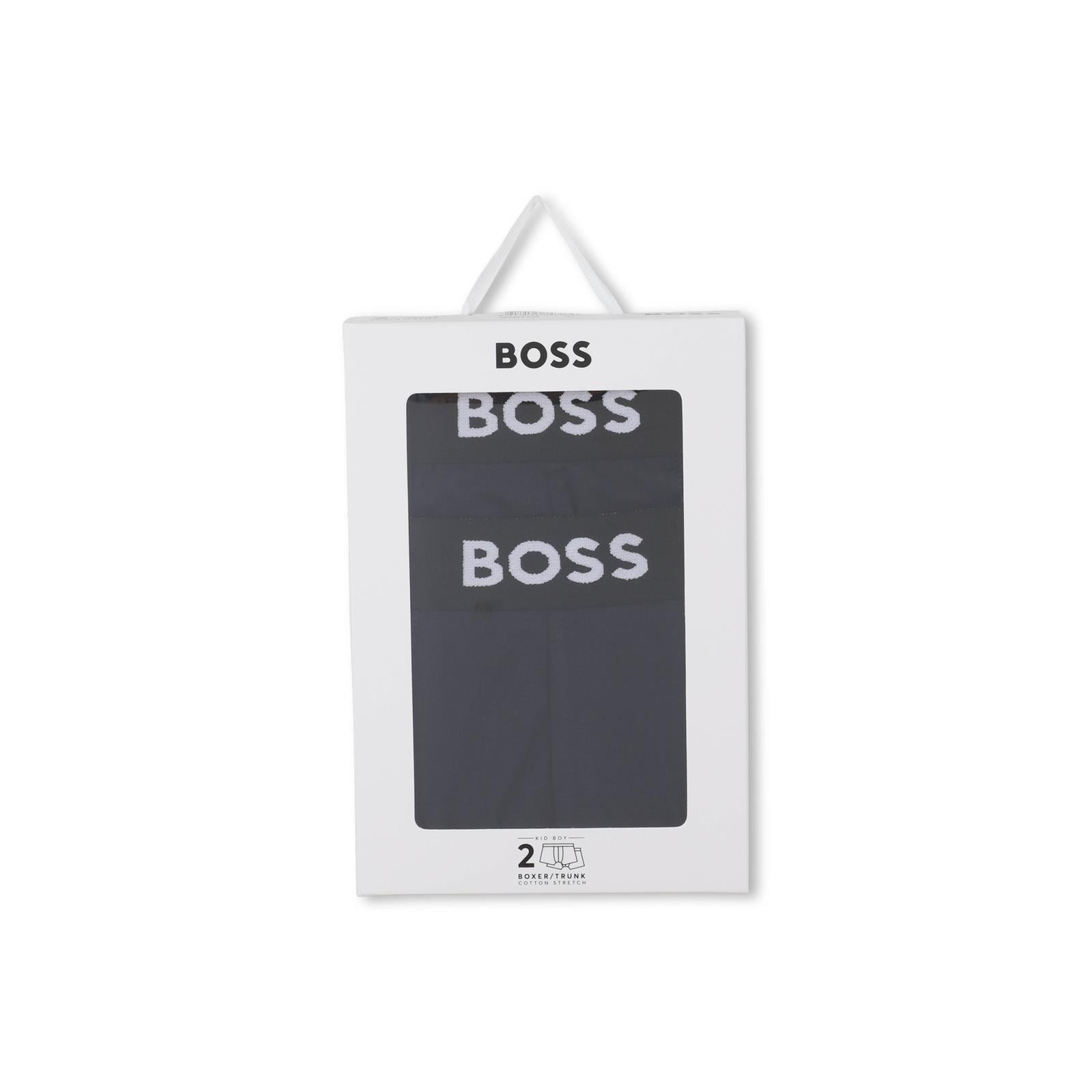 Boys Dark Blue Cotton Underwear Set(2 Pack)