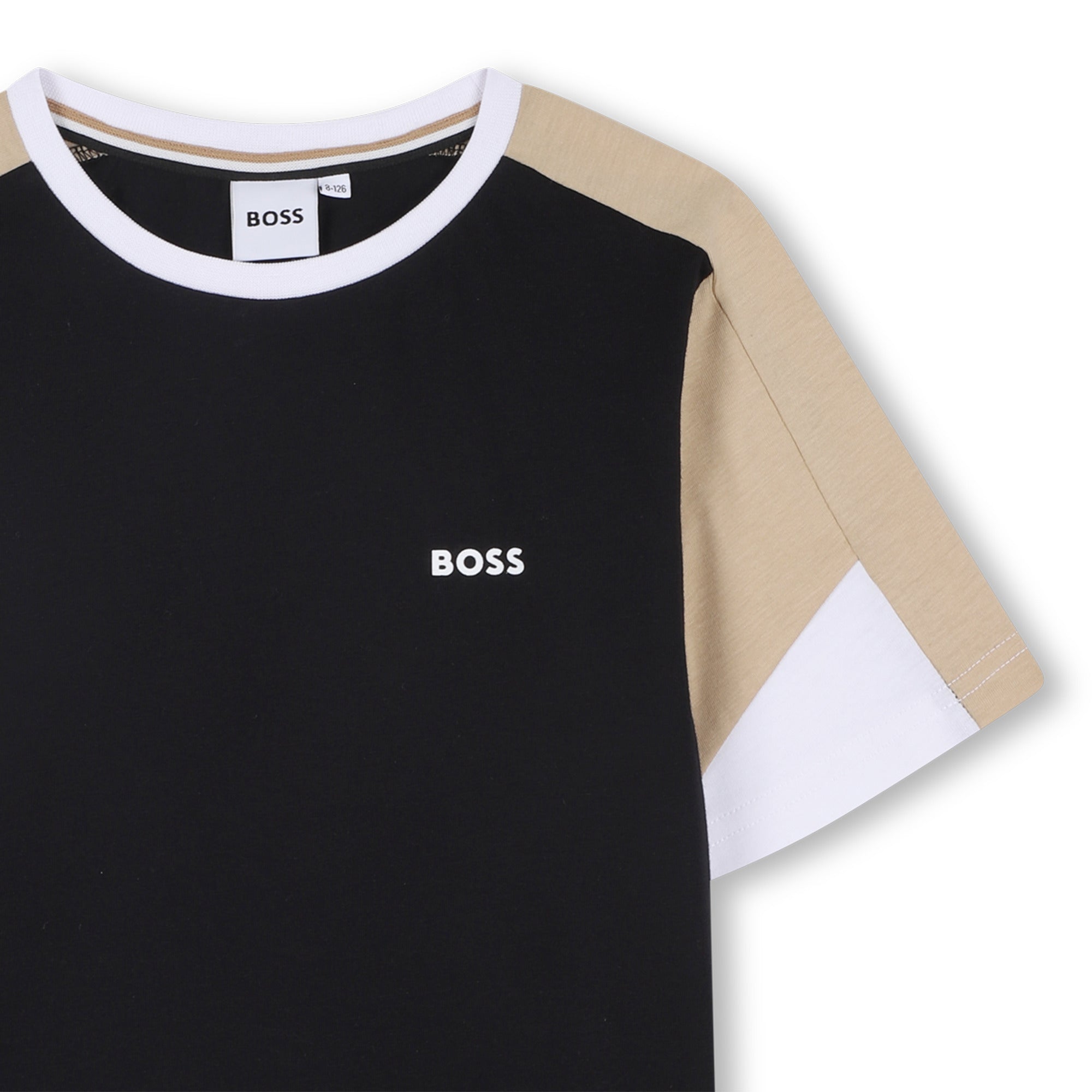Boys Black Cotton T-Shirt & Shorts Set