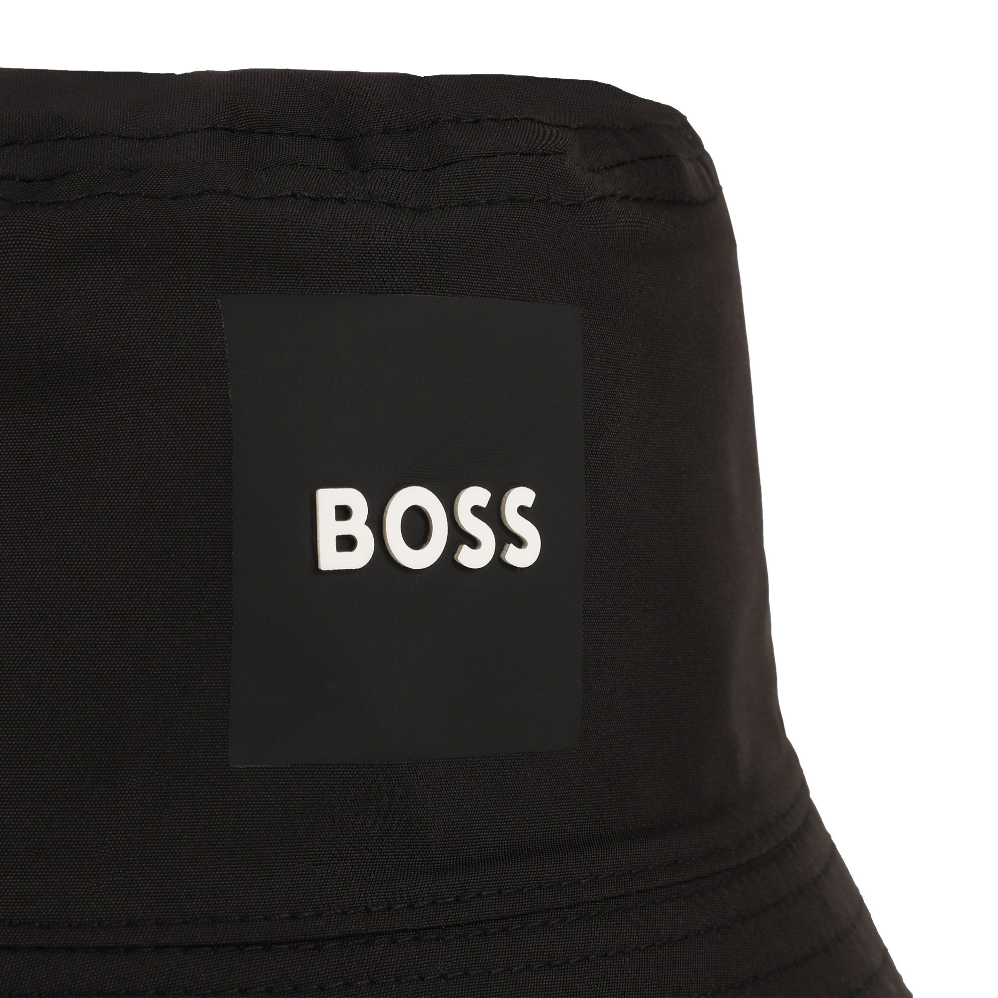 Boys Black Logo Reversible Bucket Hat