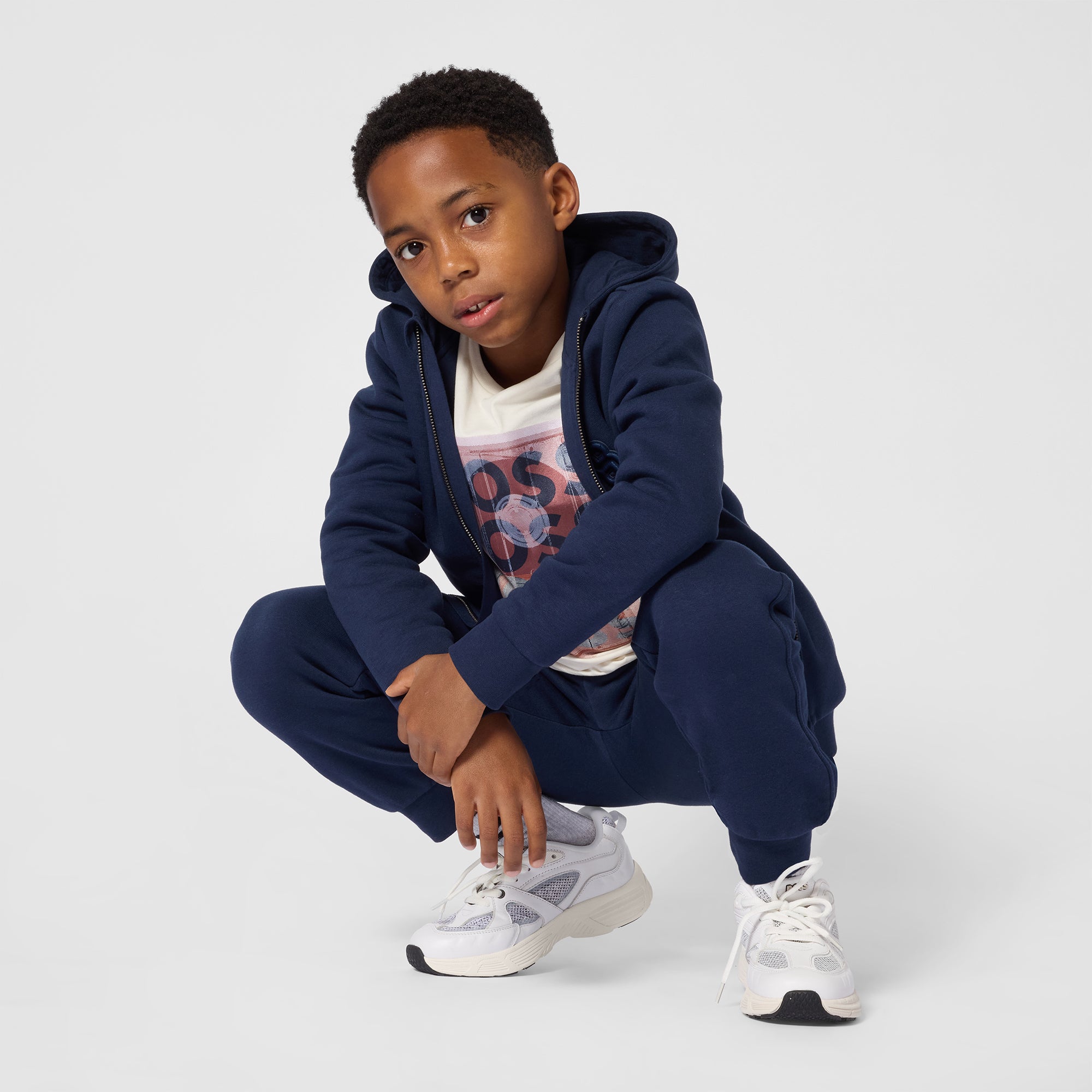 Boys Blue Cotton Trousers