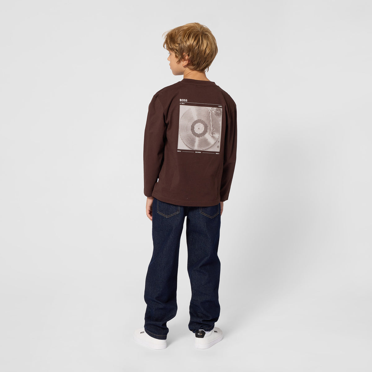 Boys Dark Blue Denim Trousers