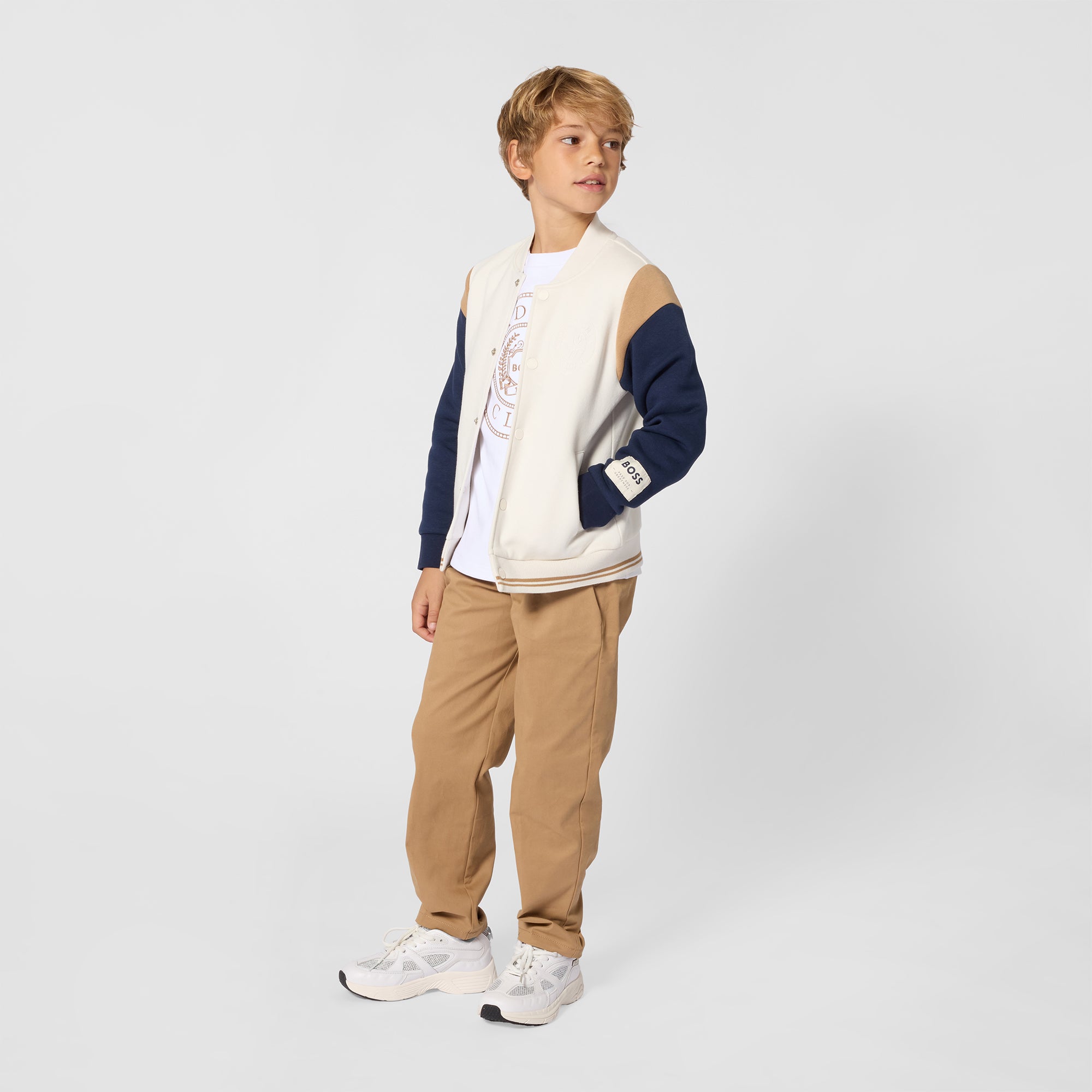 Boys Ivory Cotton Jacket