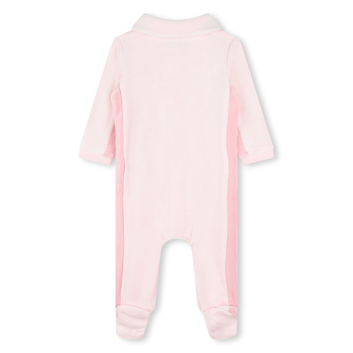 Baby Girls Pink Cotton Babysuit