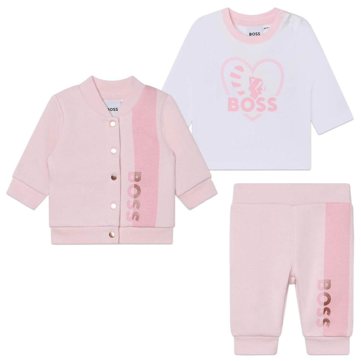 Baby Girls Pink Cotton Set