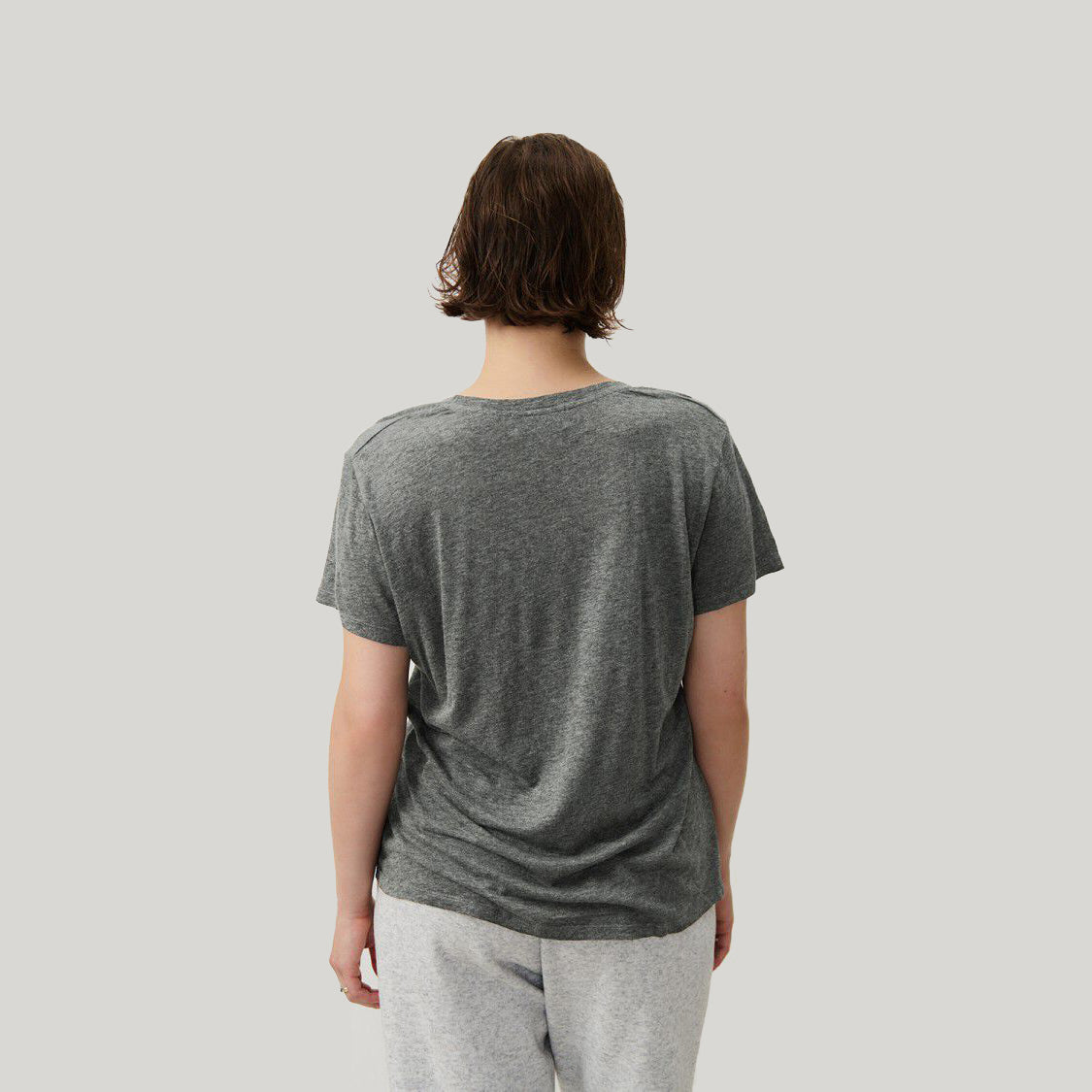 Women Grey Cotton T-Shirt