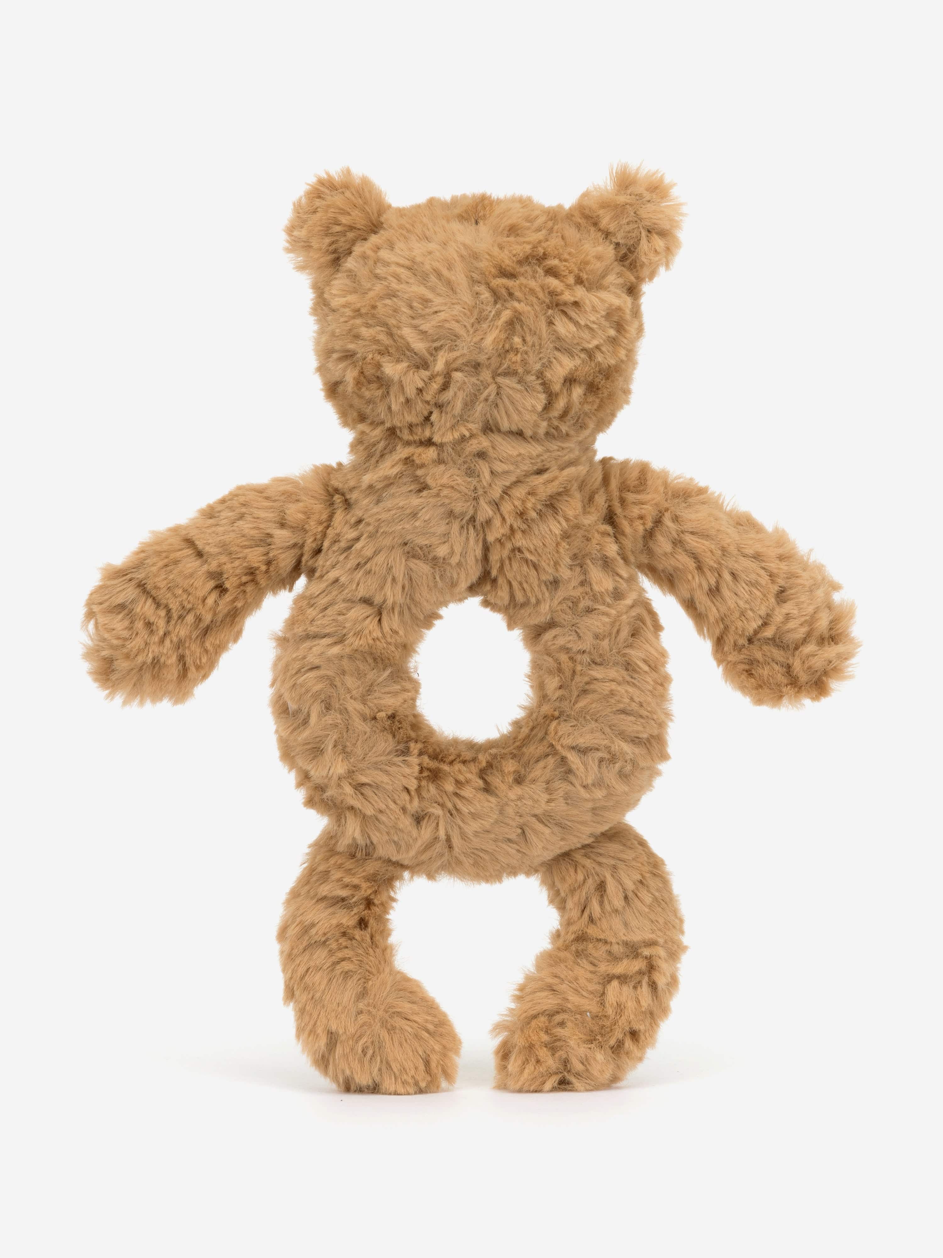 Bartholomew Bear Ring Rattle in Brown (18 CM)