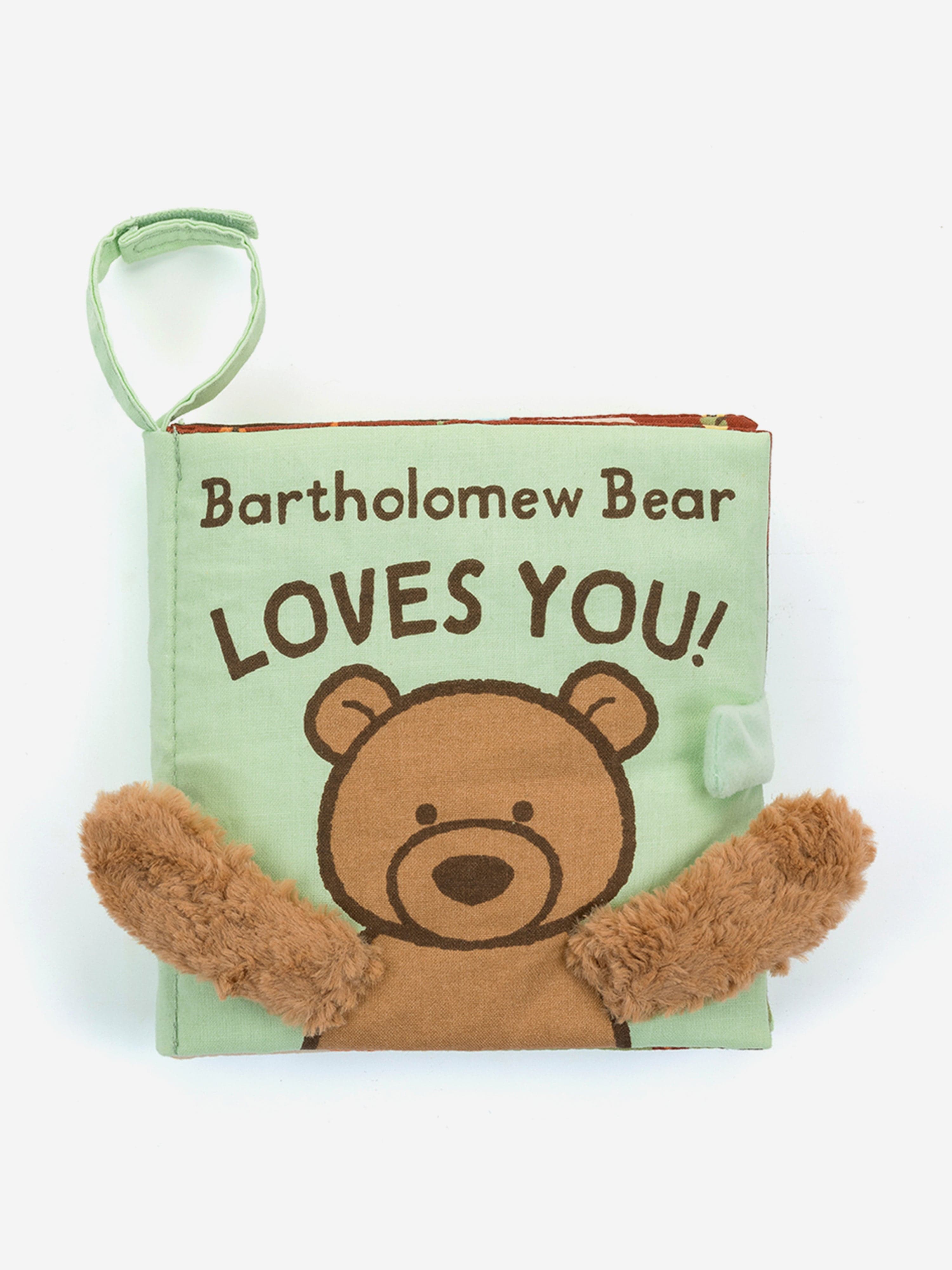 Bartholomew Bear Loves You Book in Green
