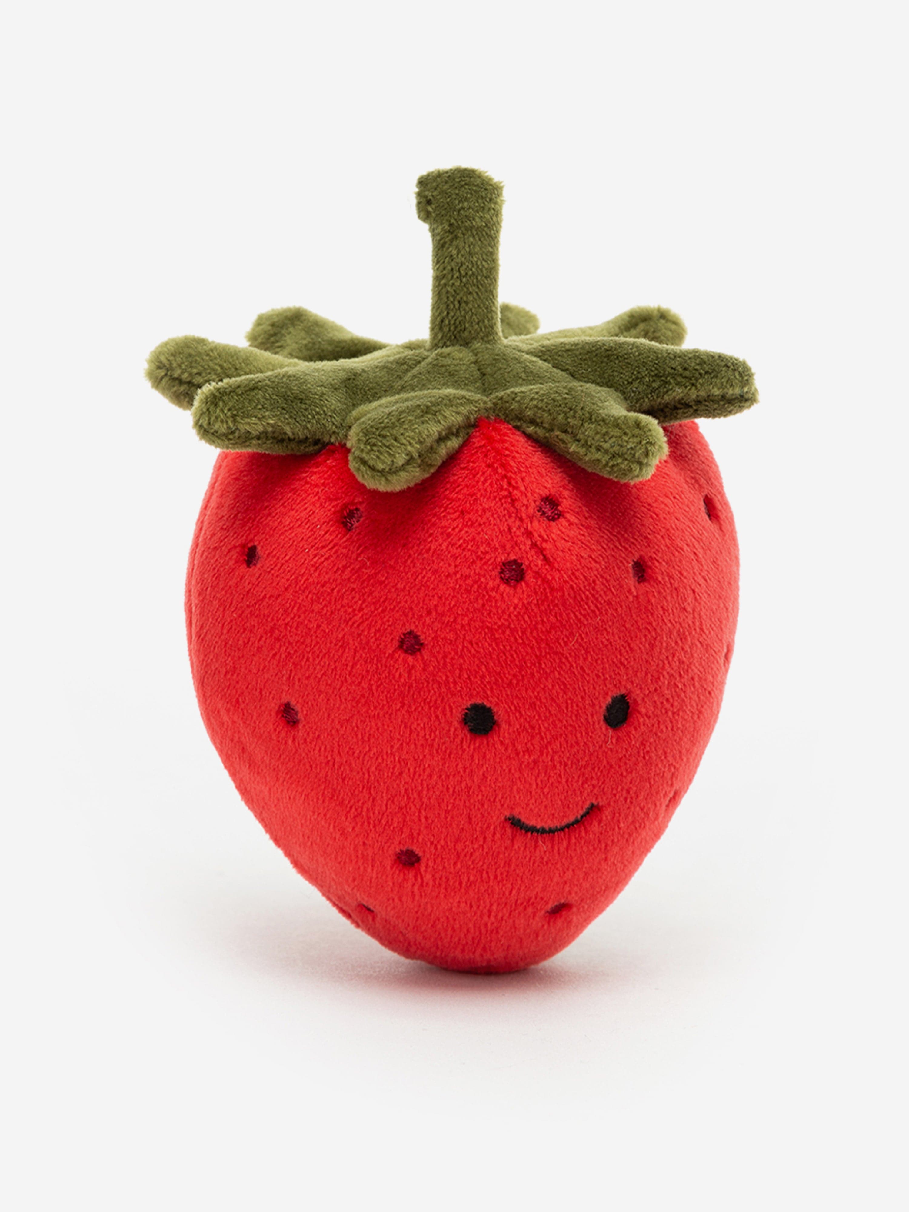 Fabulous Fruit Strawberry Soft Toy in Red (8 CM)