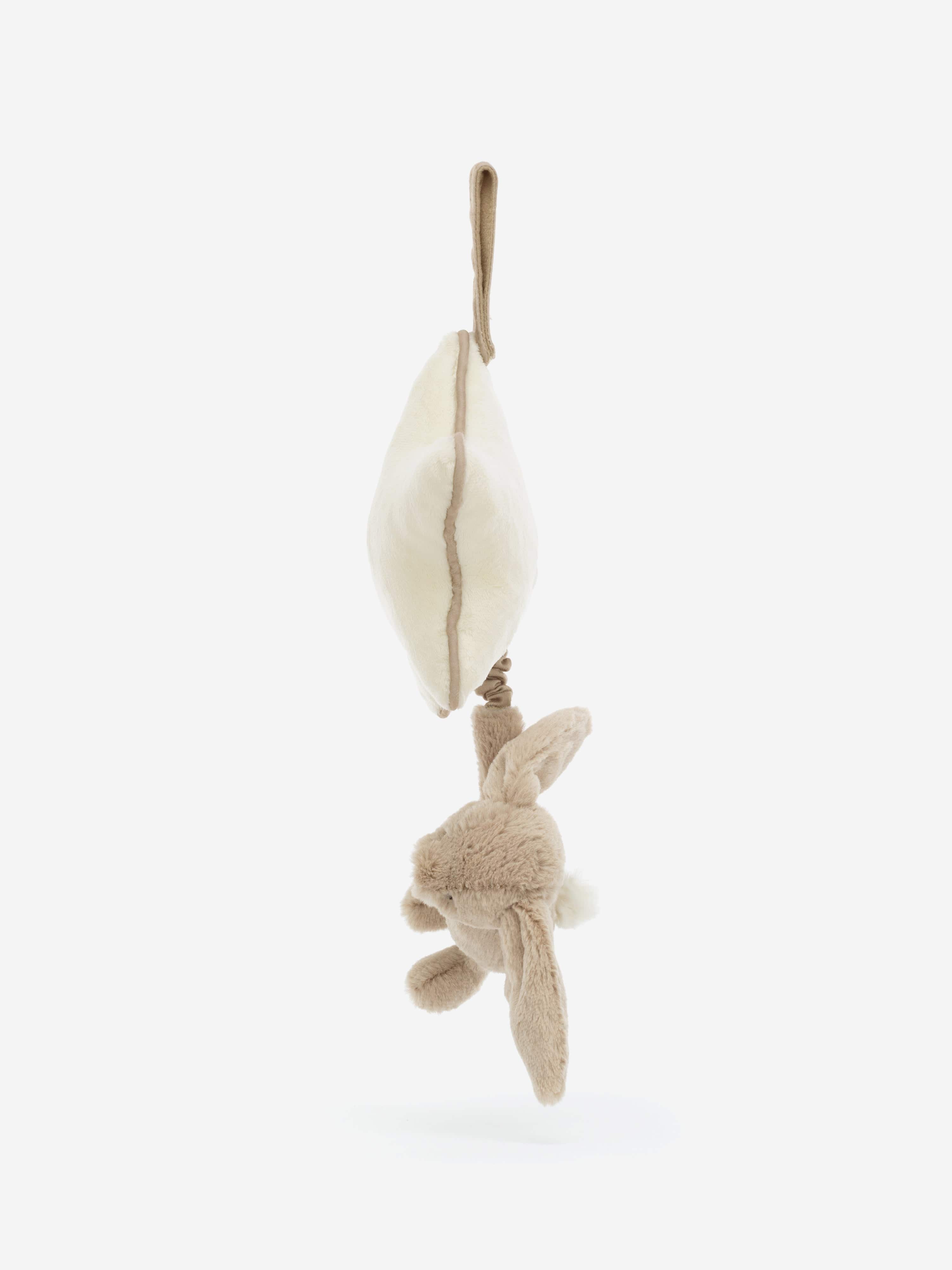 Bashful Beige Bunny Musical Pull in Beige (30 CM)