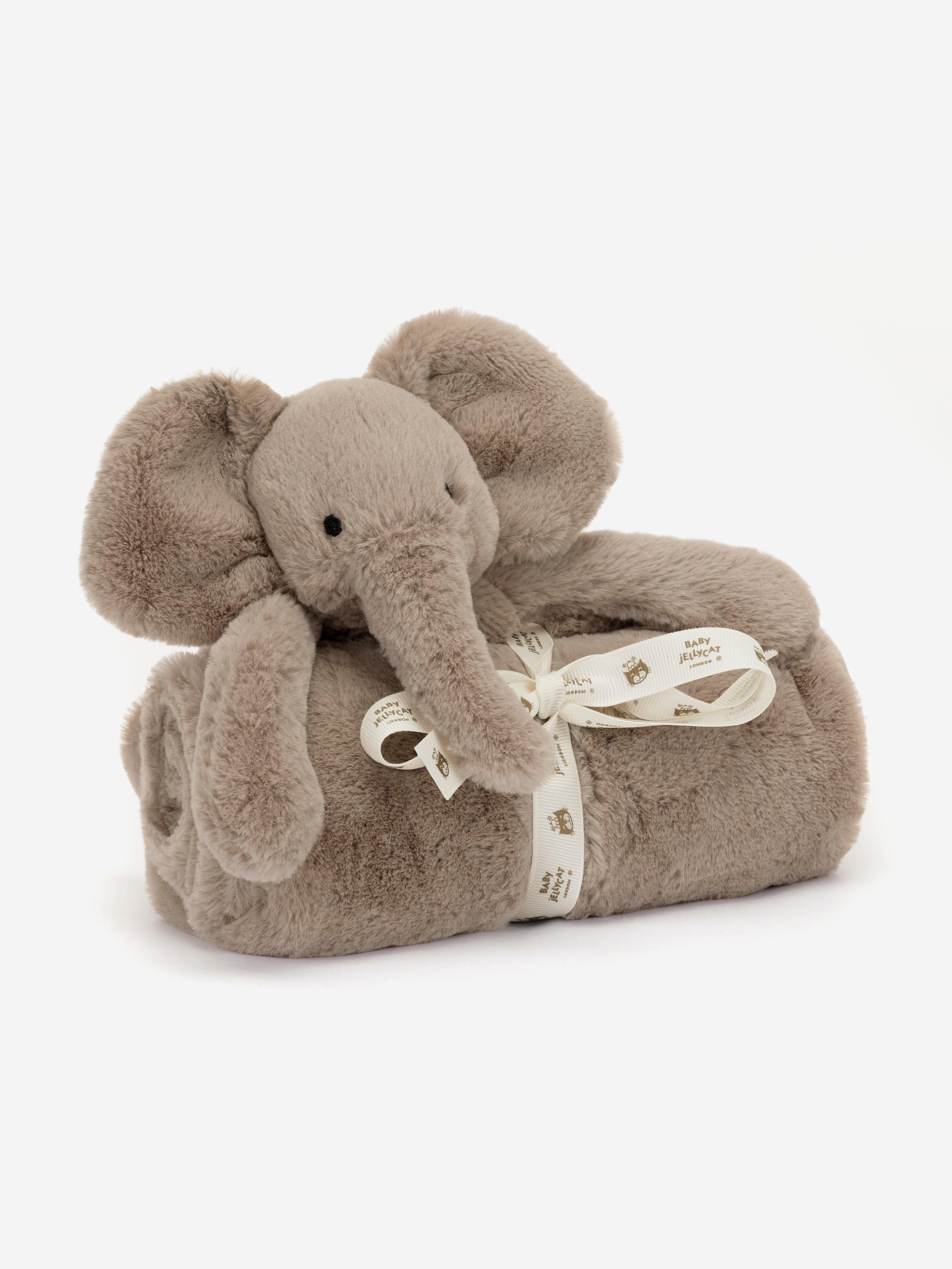 Smudge Elephant Blanket in Grey (70 CM)