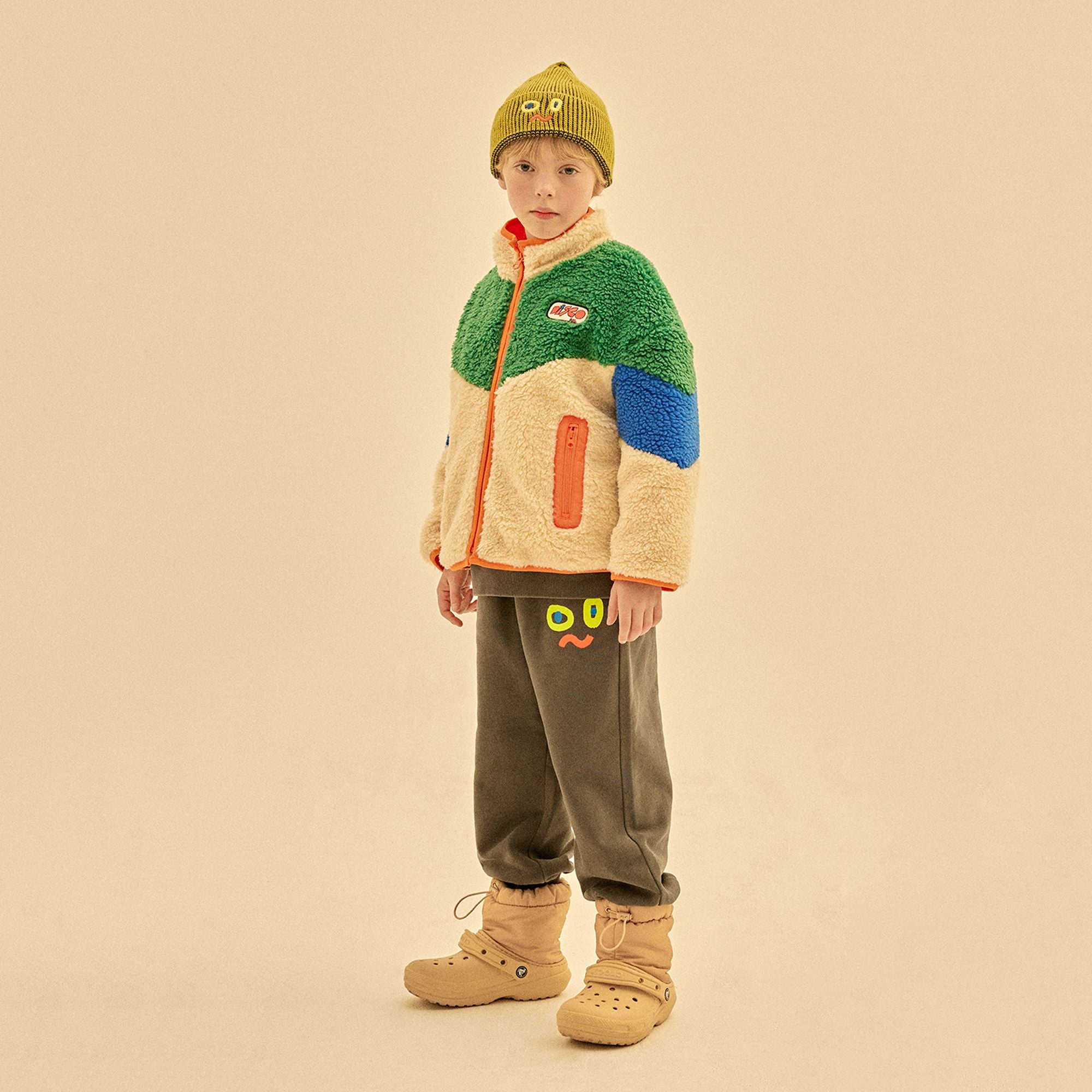 Boys & Girls Charcoal Cotton Trousers