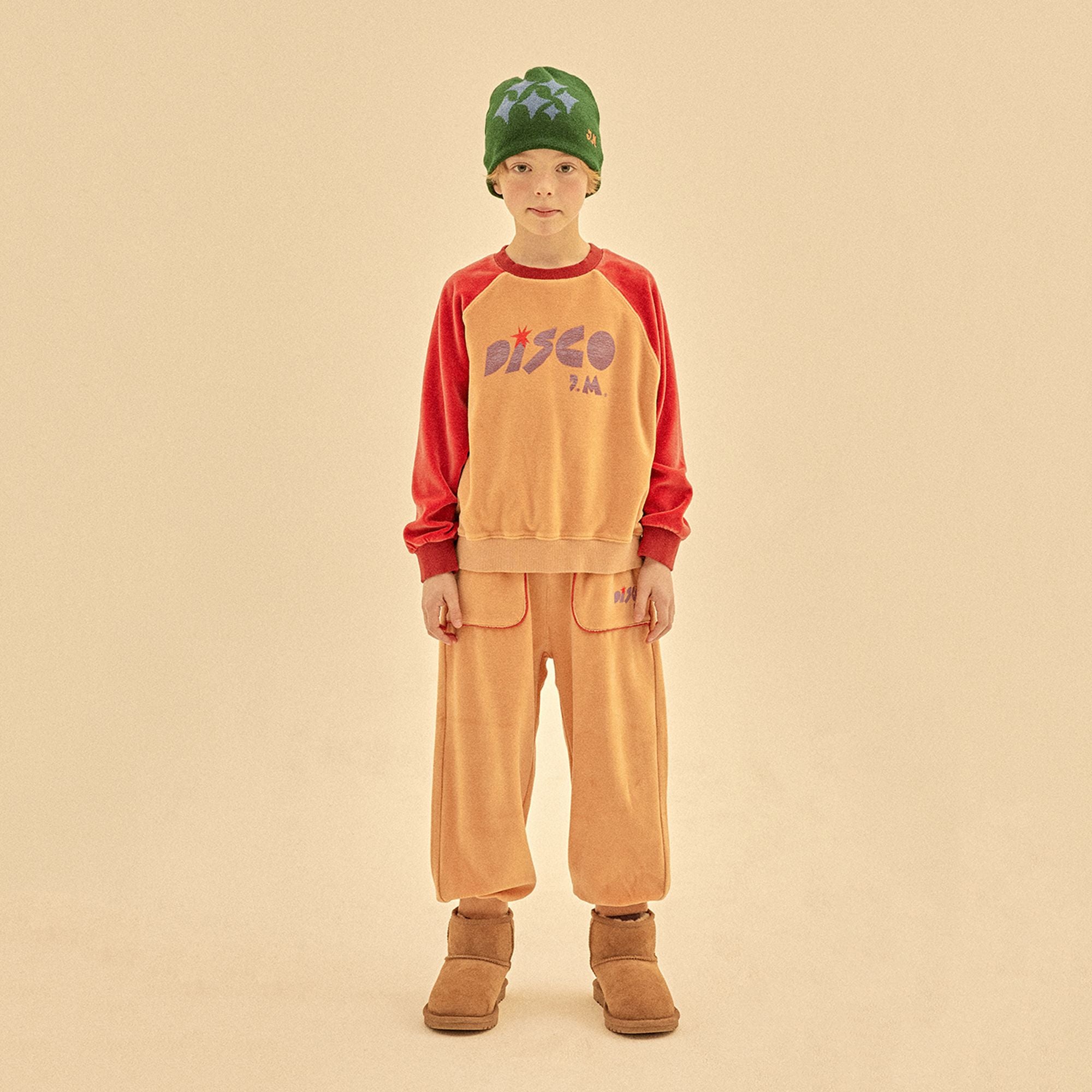 Boys & Girls Orange Velvet Trousers