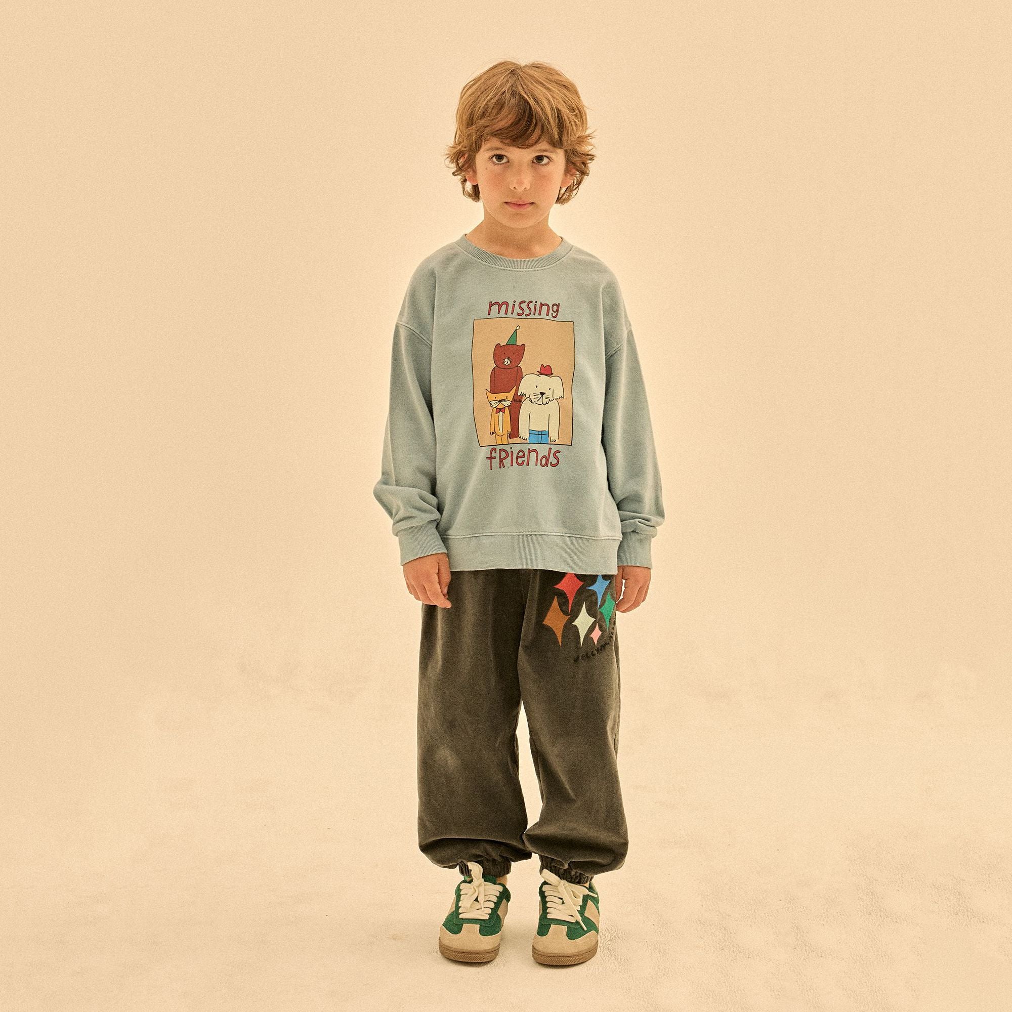 Boys & Girls Dark Grey Velvet Trousers