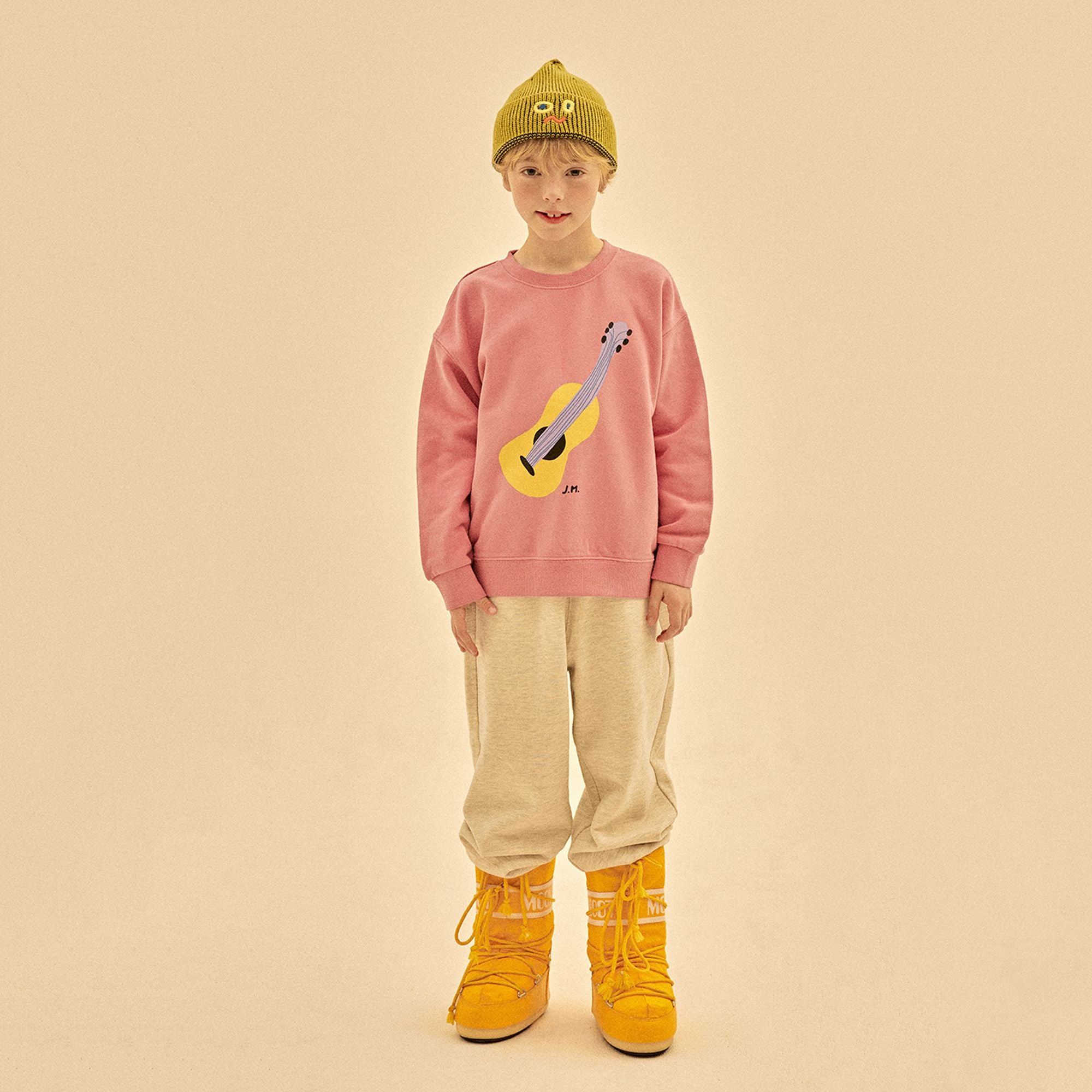 Boys & Girls Oatmeal Cotton Trousers