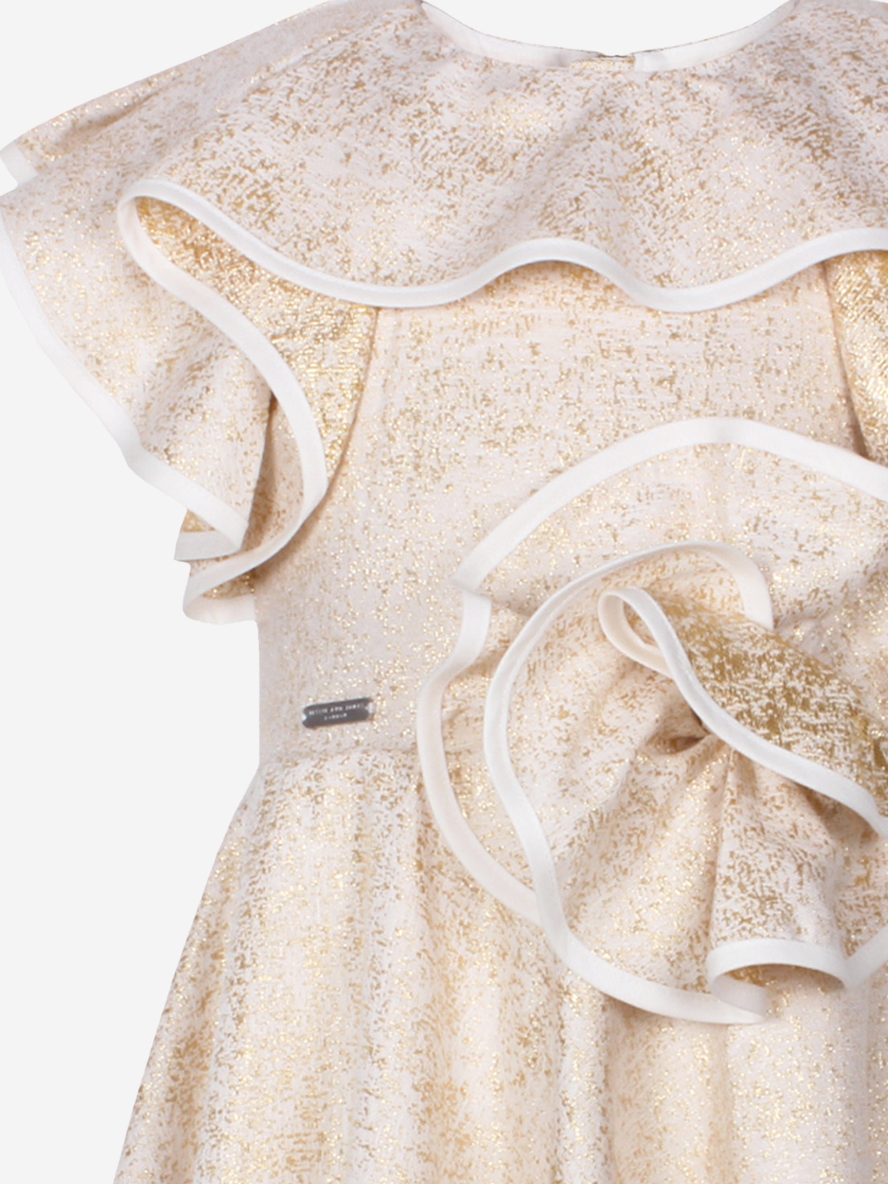 Girls Blossom Freckle Dress in Gold